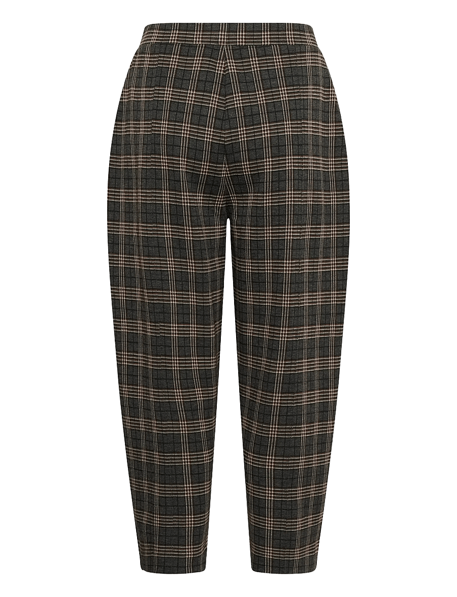 Part Two - ColisaPW Pants - barrel trousers - grey big check - 1