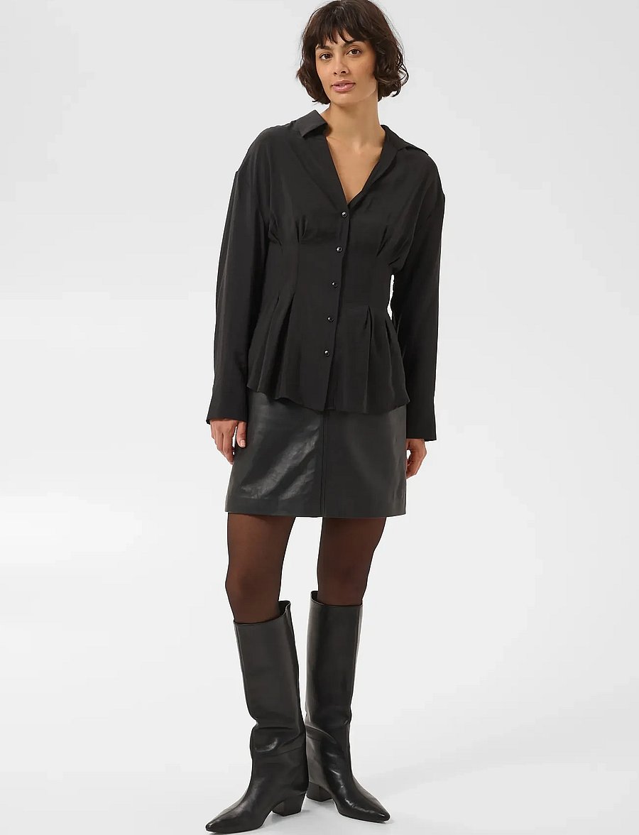 Part Two - ColliePW Shirt - langärmlige hemden - black - 0