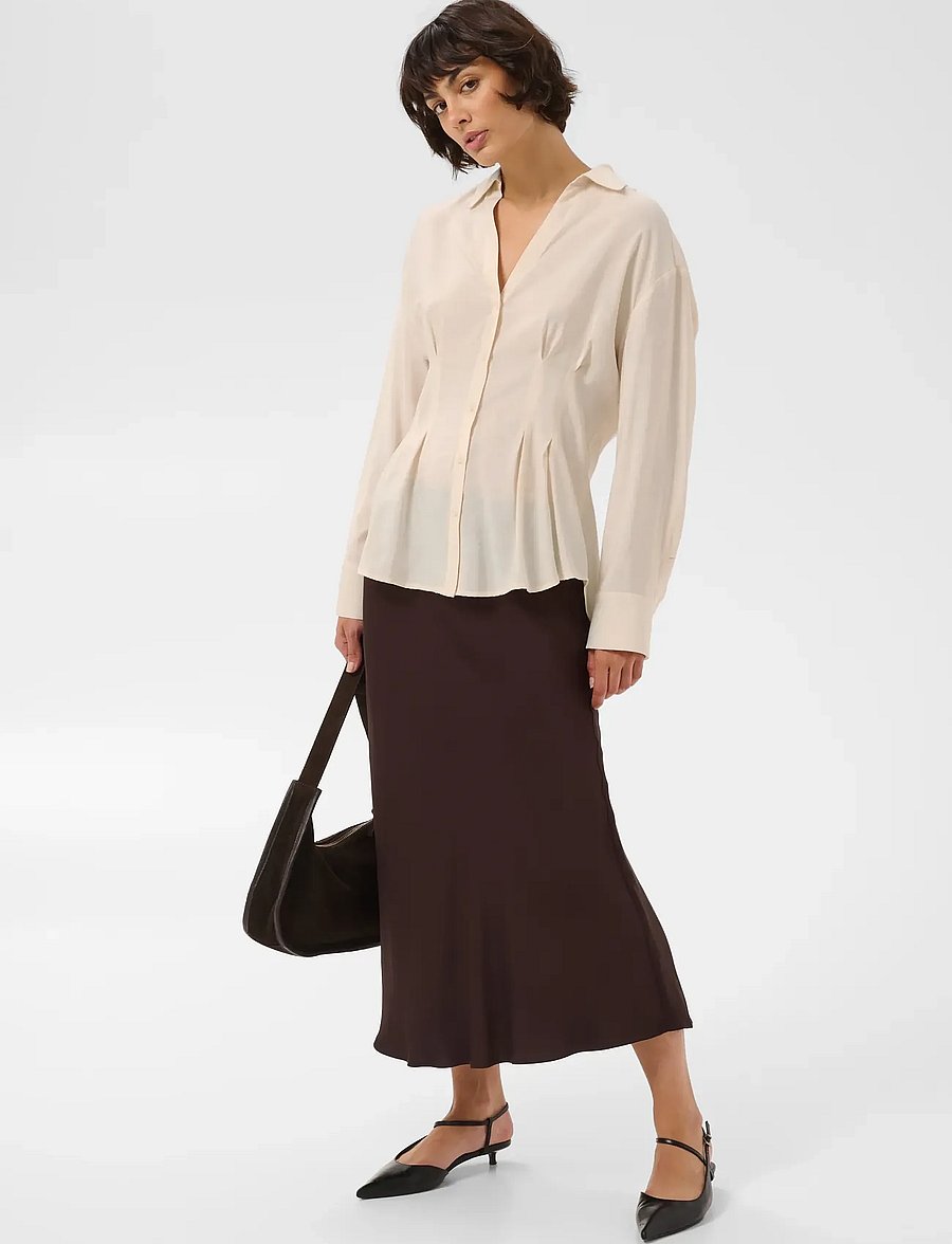 Part Two - ColliePW Shirt - langärmlige hemden - whitecap gray - 0