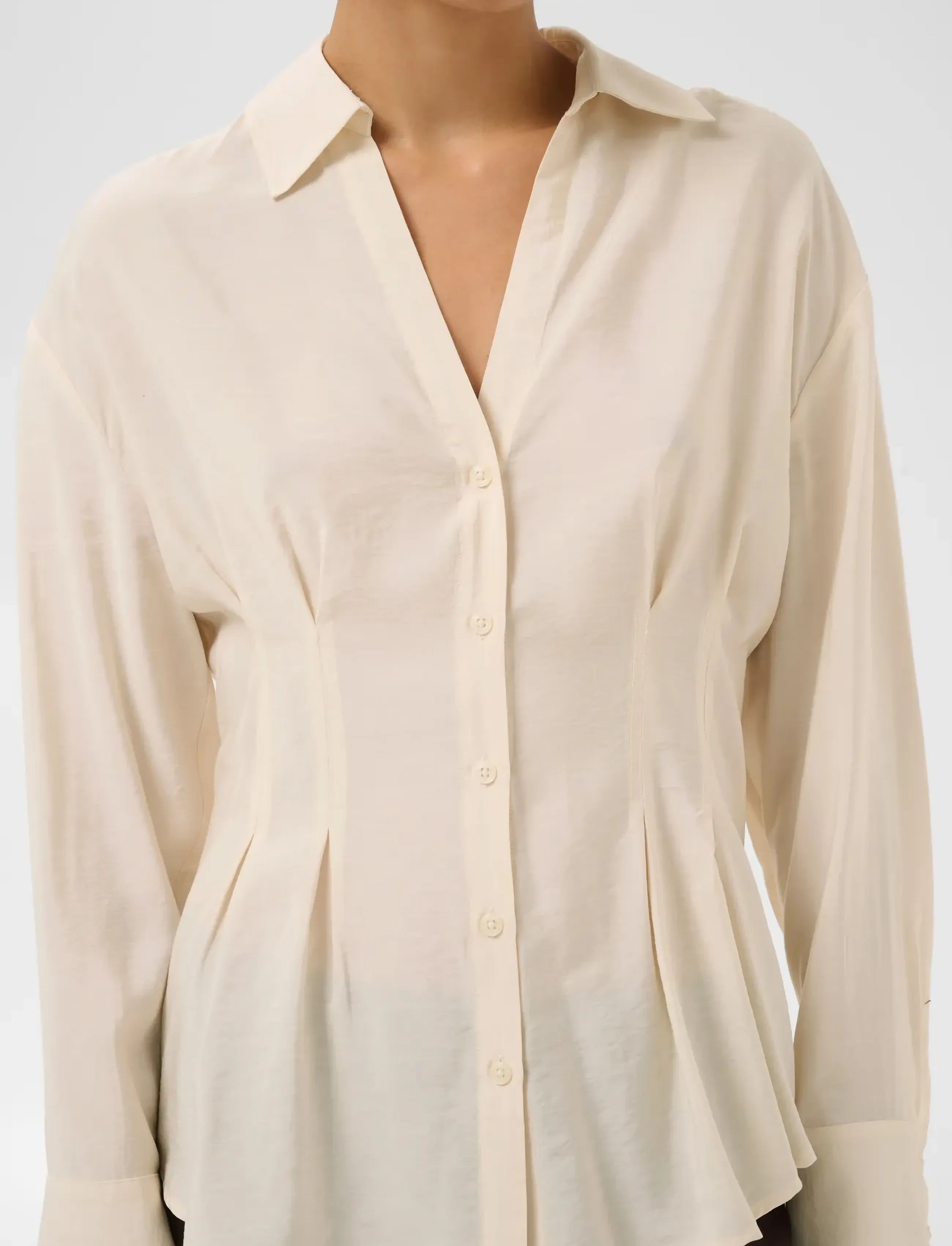 Part Two - ColliePW Shirt - langärmlige hemden - whitecap gray - 4