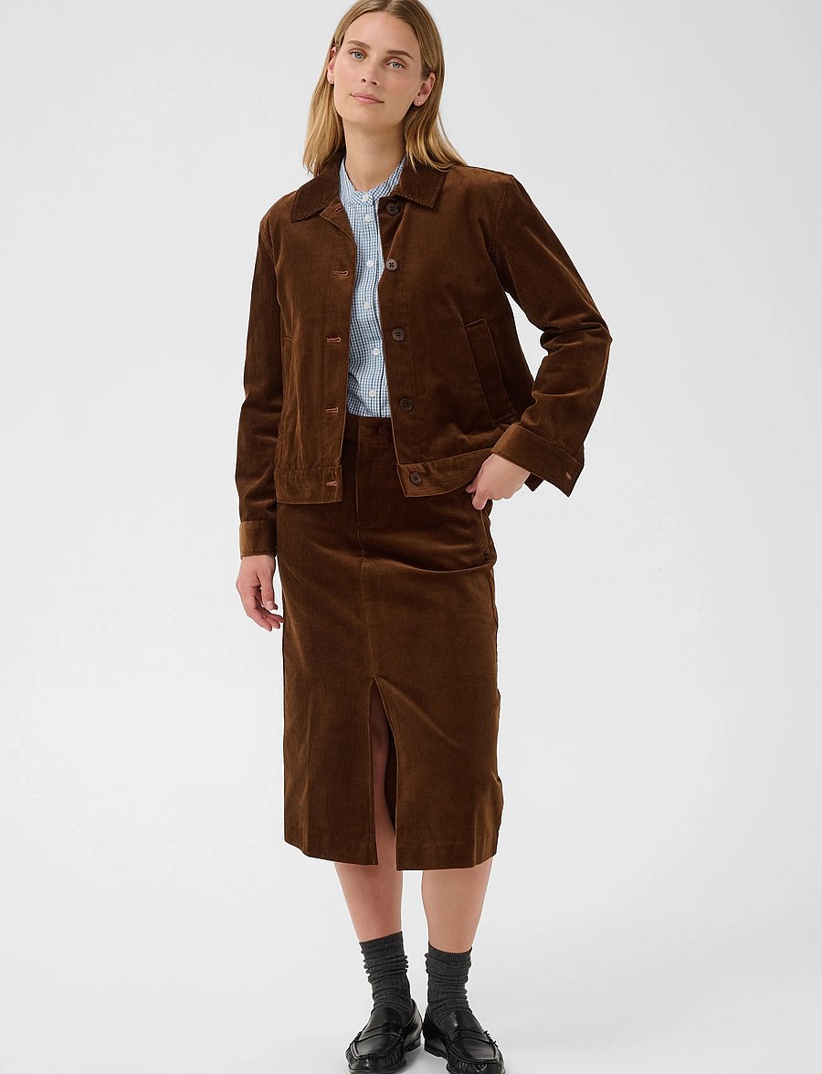 Part Two - SofijaPW Skirt - midi nederdele - downtown brown - 0