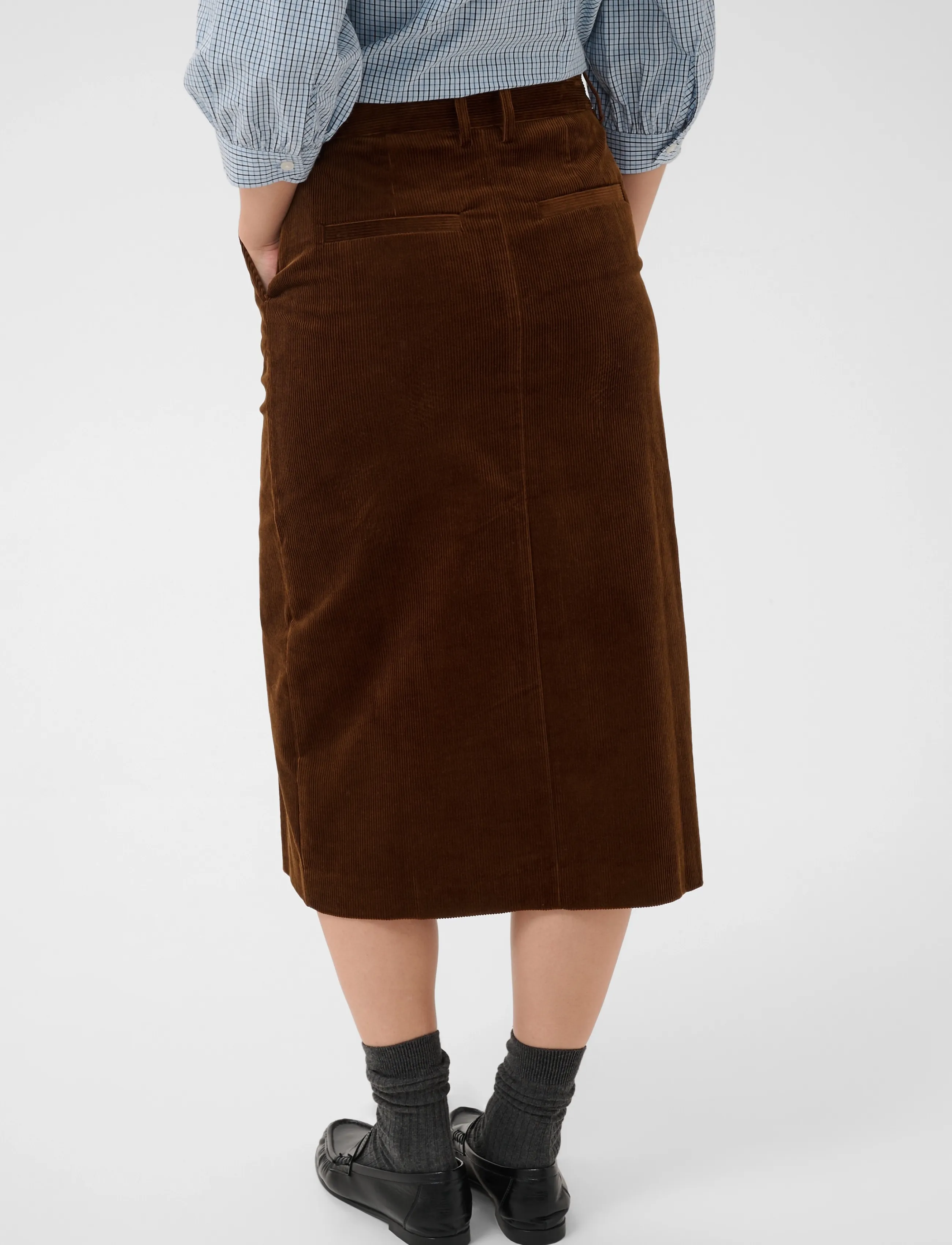 Part Two - SofijaPW Skirt - midi nederdele - downtown brown - 3