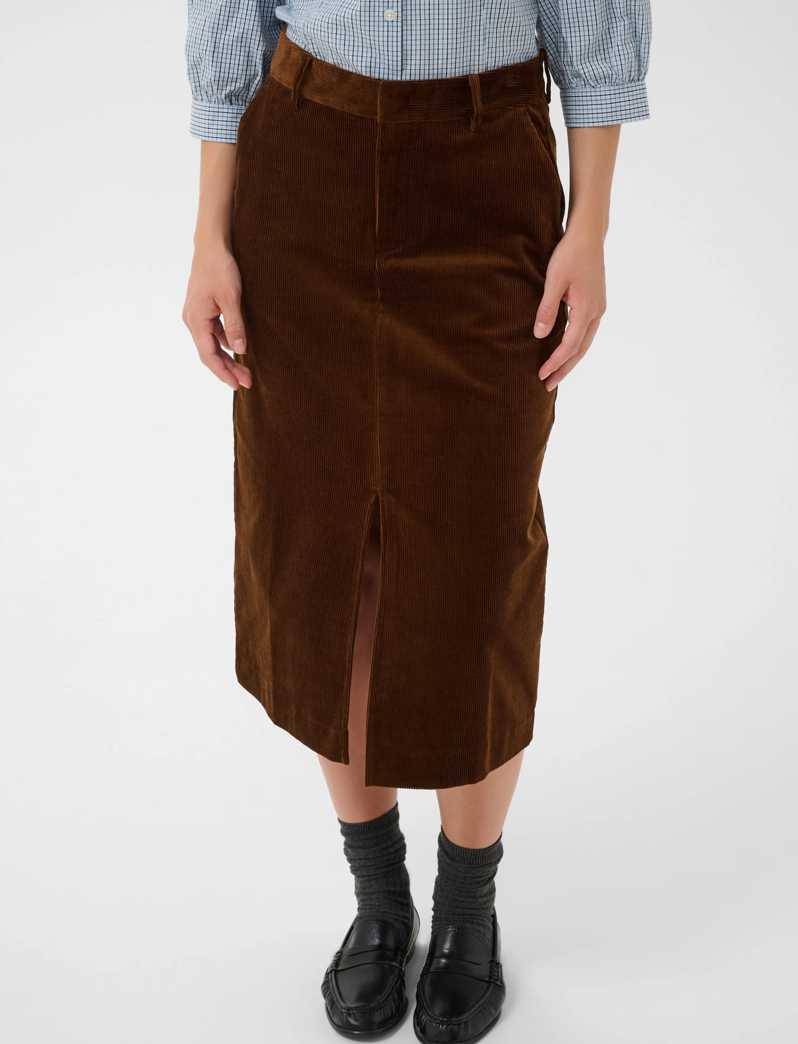 Part Two - SofijaPW Skirt - midi nederdele - downtown brown - 5