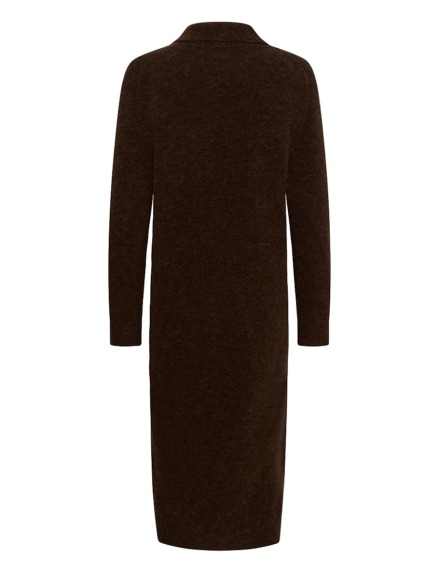 Part Two - ChiliePW Dress - kootud kleidid - downtown brown melange - 2