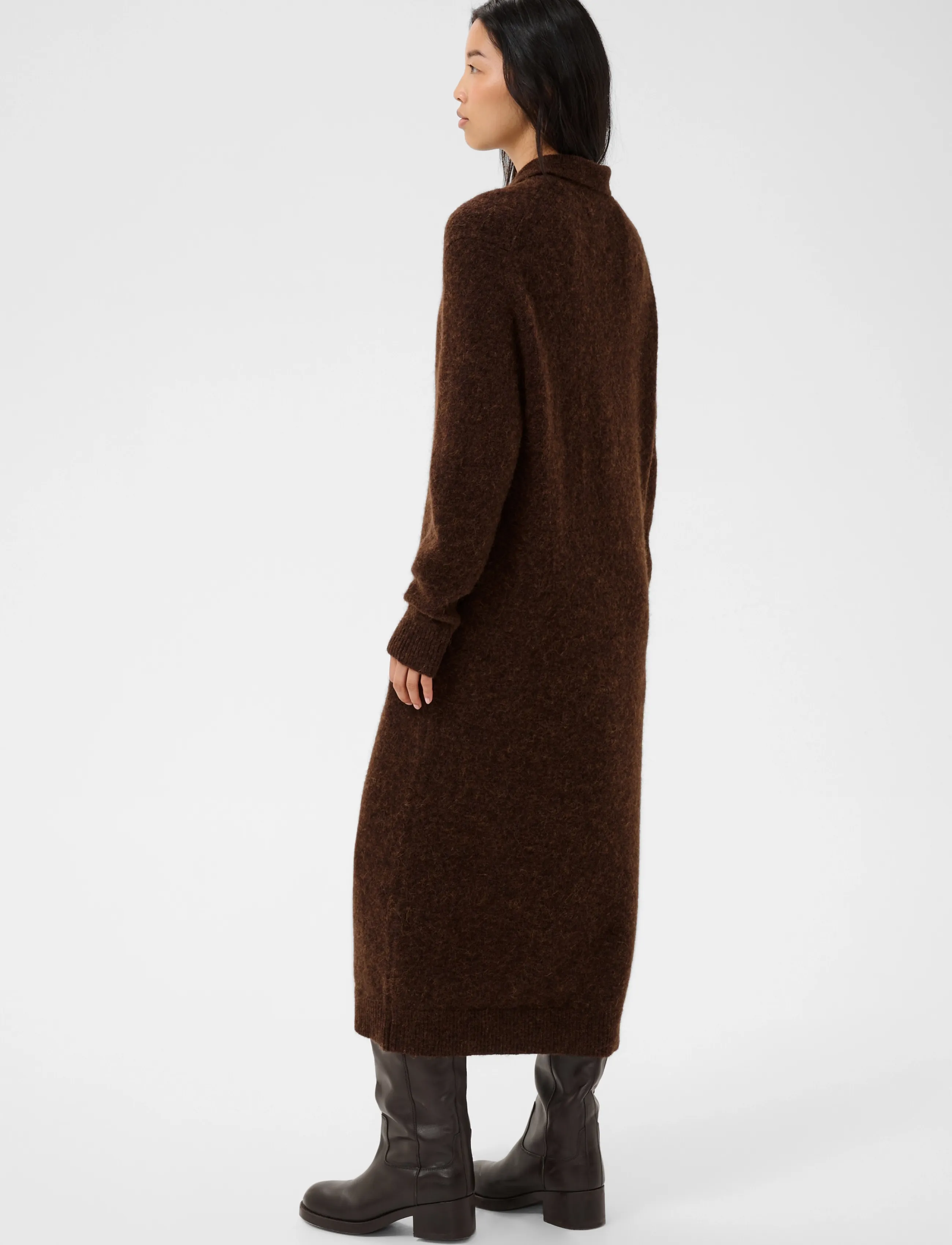 Part Two - ChiliePW Dress - downtown brown melange - 3