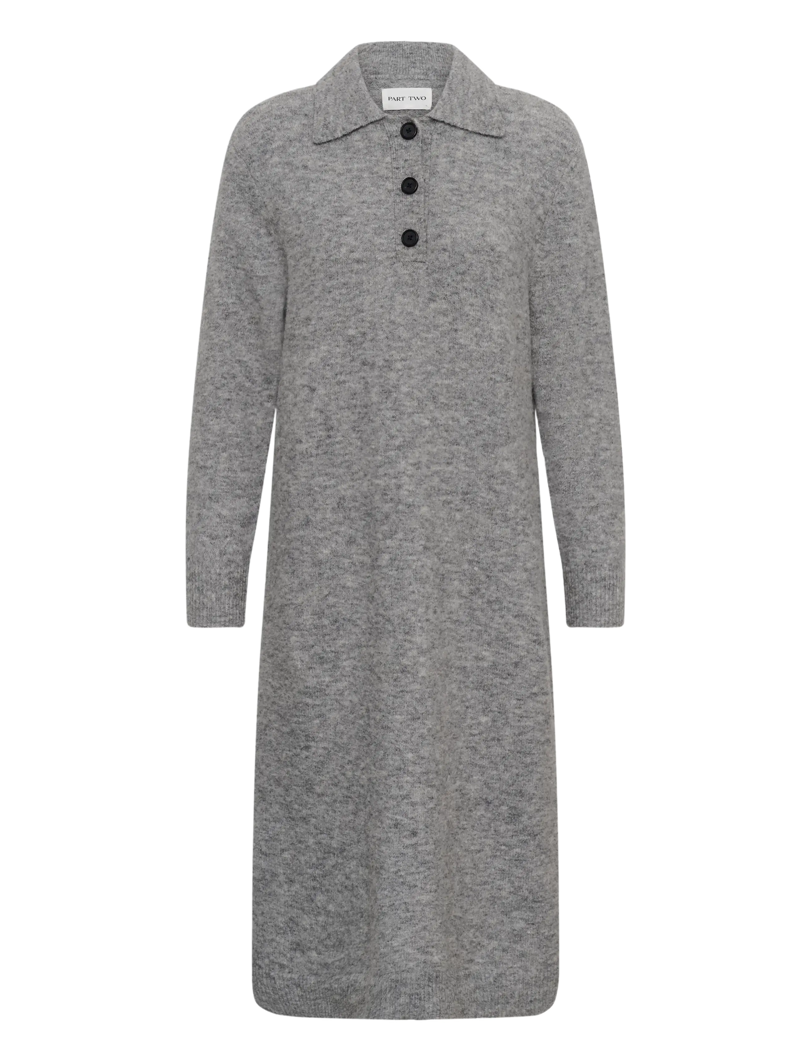Part Two - ChiliePW Dress - steeple gray melange - 1