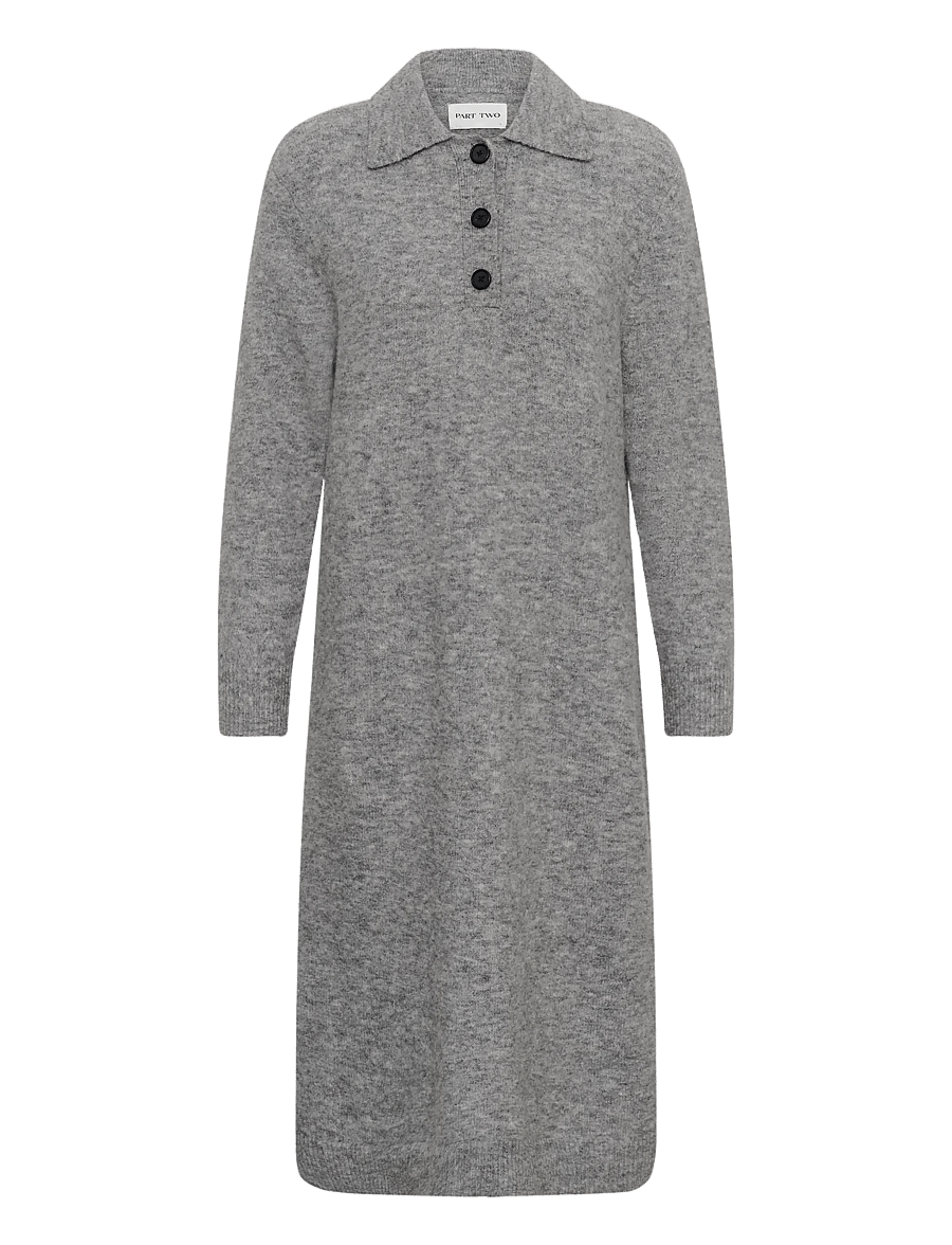 Part Two - ChiliePW Dress - steeple gray melange - 1