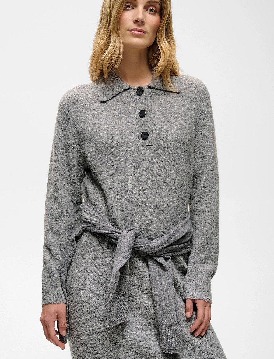 Part Two - ChiliePW Dress - steeple gray melange - 4