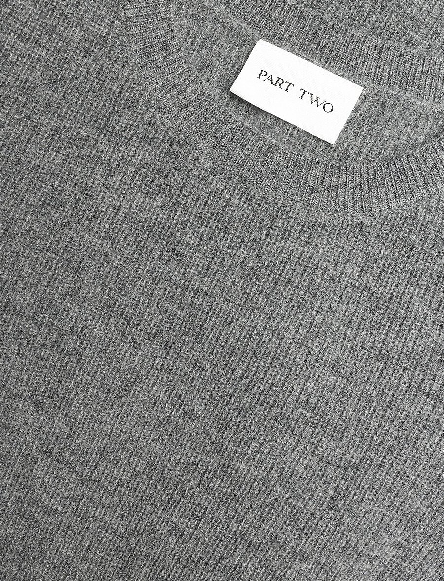 Part Two - CarnaPW Dress - strickkleider - medium grey melange - 2