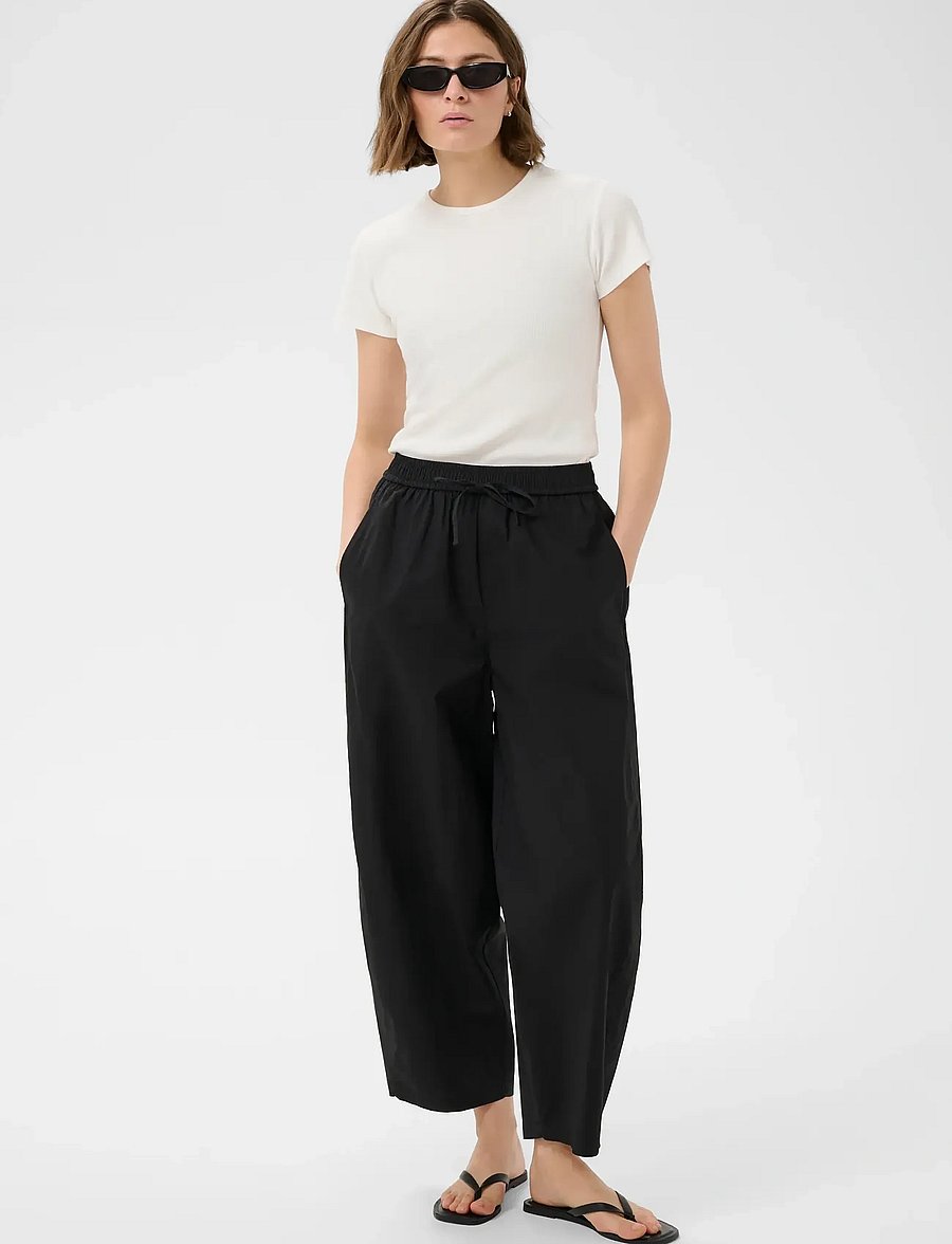 Part Two - BophaPW Pants - barrel-bukser - black - 0