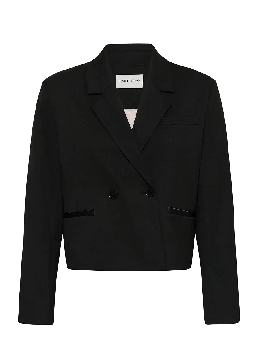 Part Two - DamlaPW Blazer - cropped-blazer - black - 1