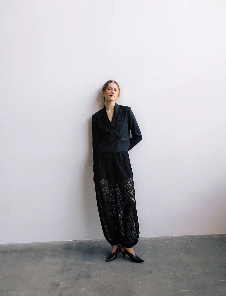 Part Two - DechenPW Pants - barrel trousers - black - 0