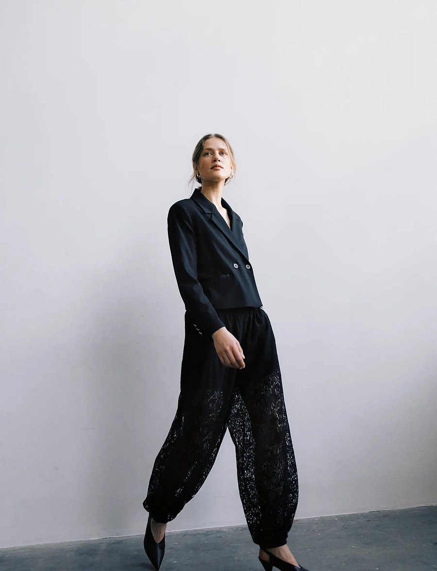 Part Two - DechenPW Pants - barrel trousers - black - 3