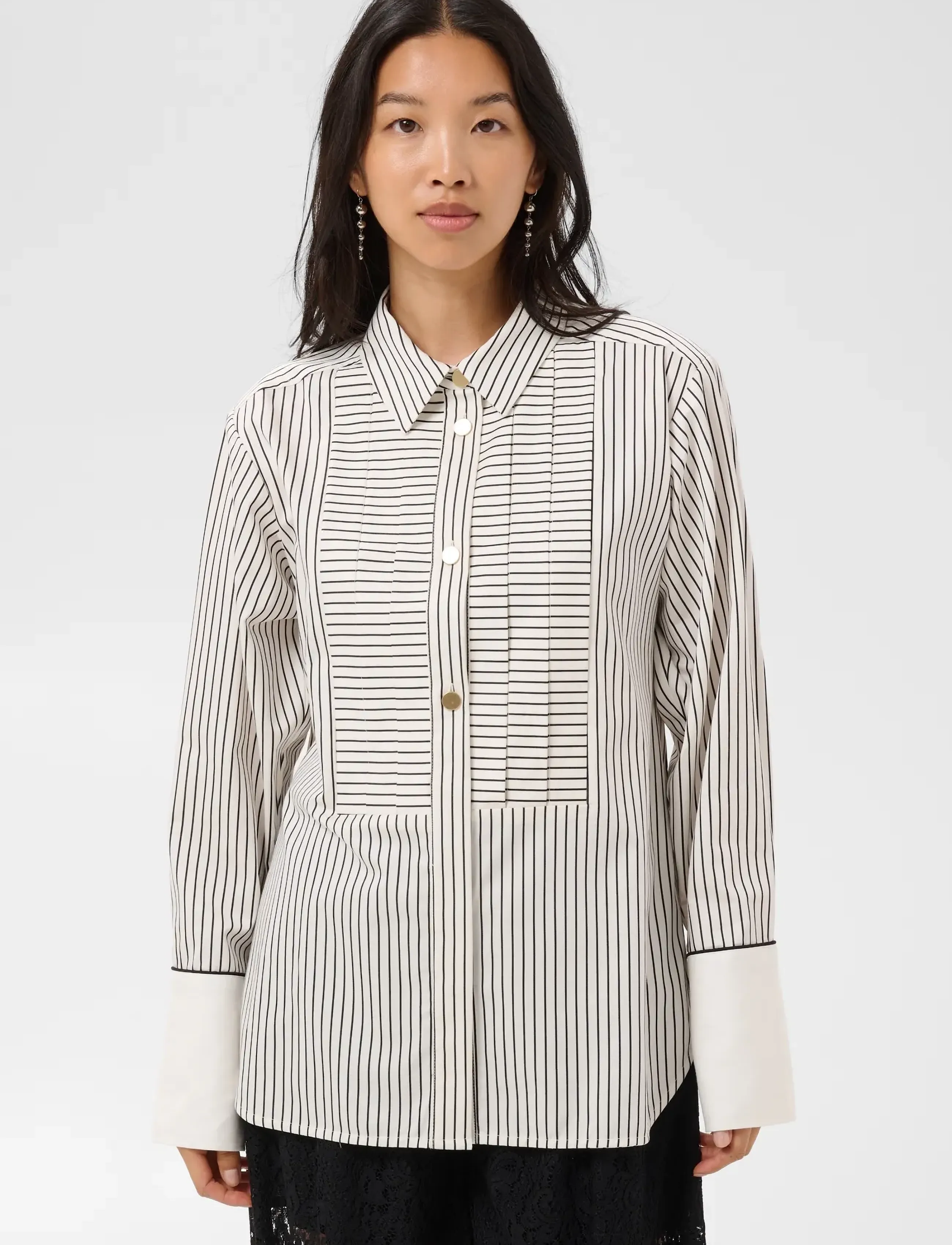 Part Two - DevrimPW Shirt - long-sleeved shirts - black stripe - 0