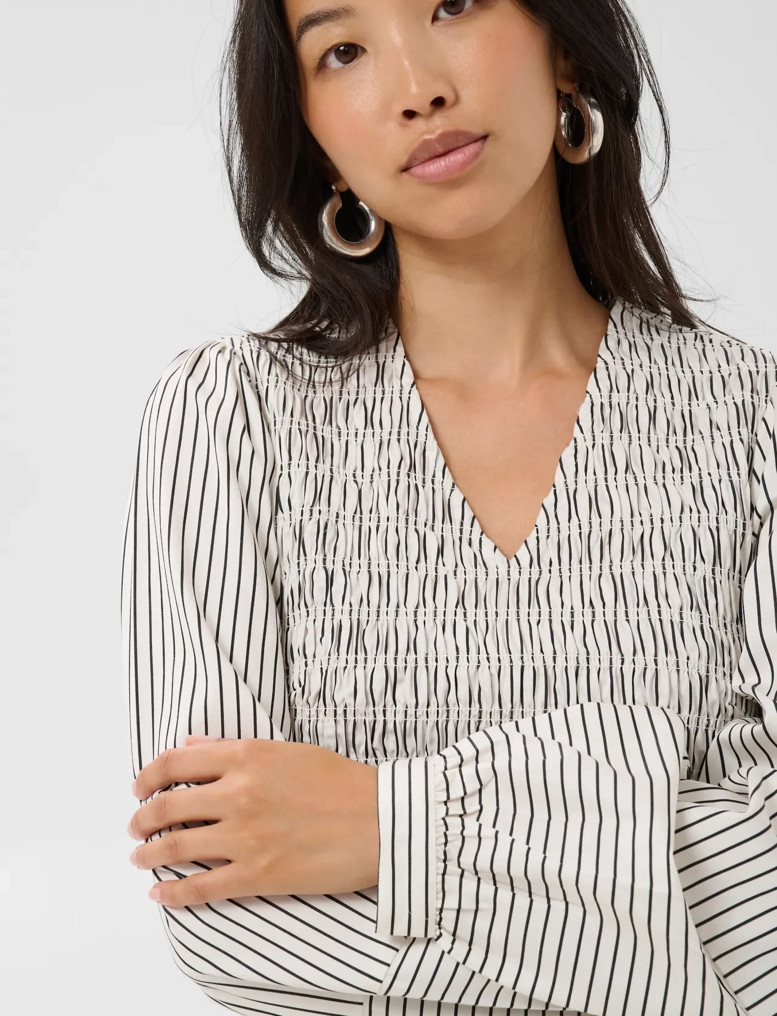 Part Two - DewaPW Blouse - long sleeved blouses - black stripe - 5