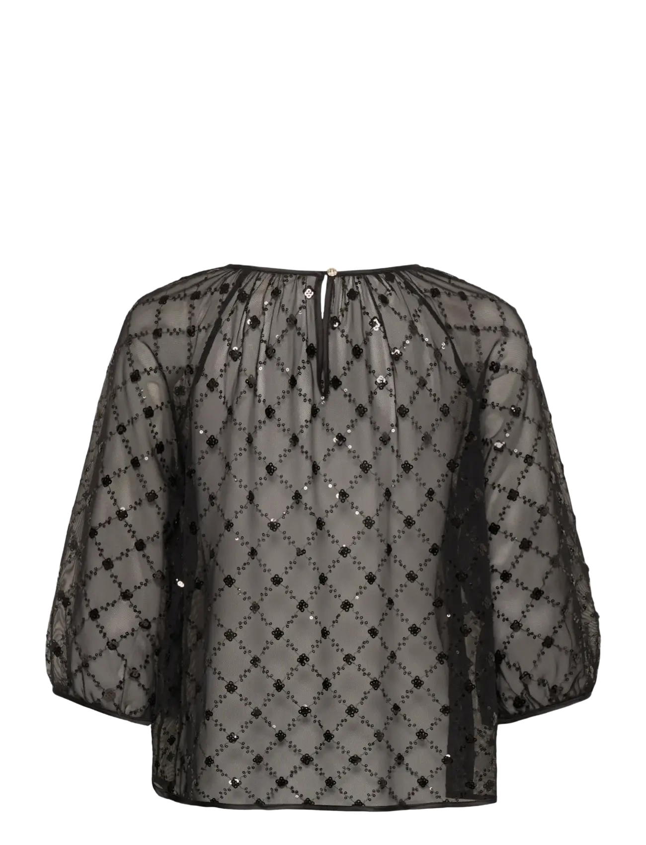 Part Two - DimkaPW Blouse - three-quarter-sleeved blouses - black placed sequins - 2
