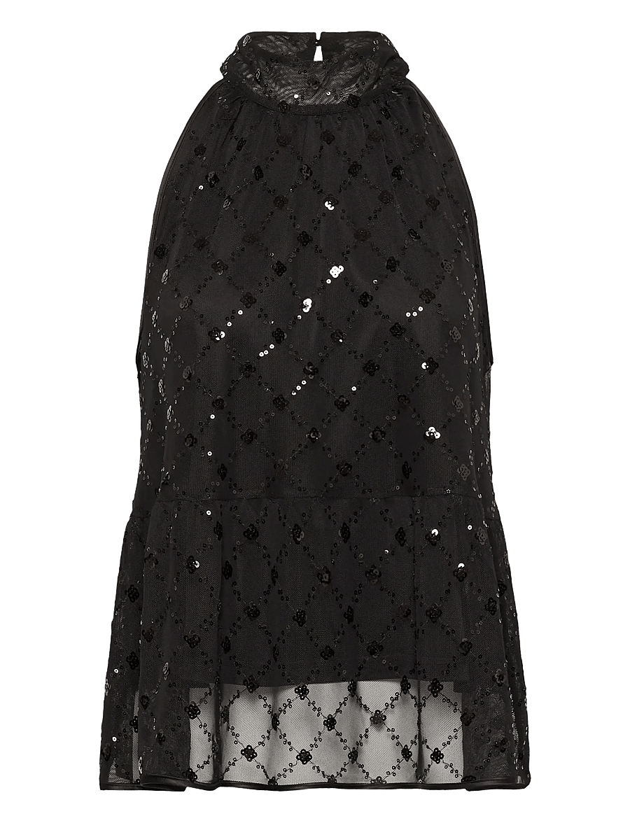 Part Two - DirtsaPW Top - special occasions - black placed sequins - 1