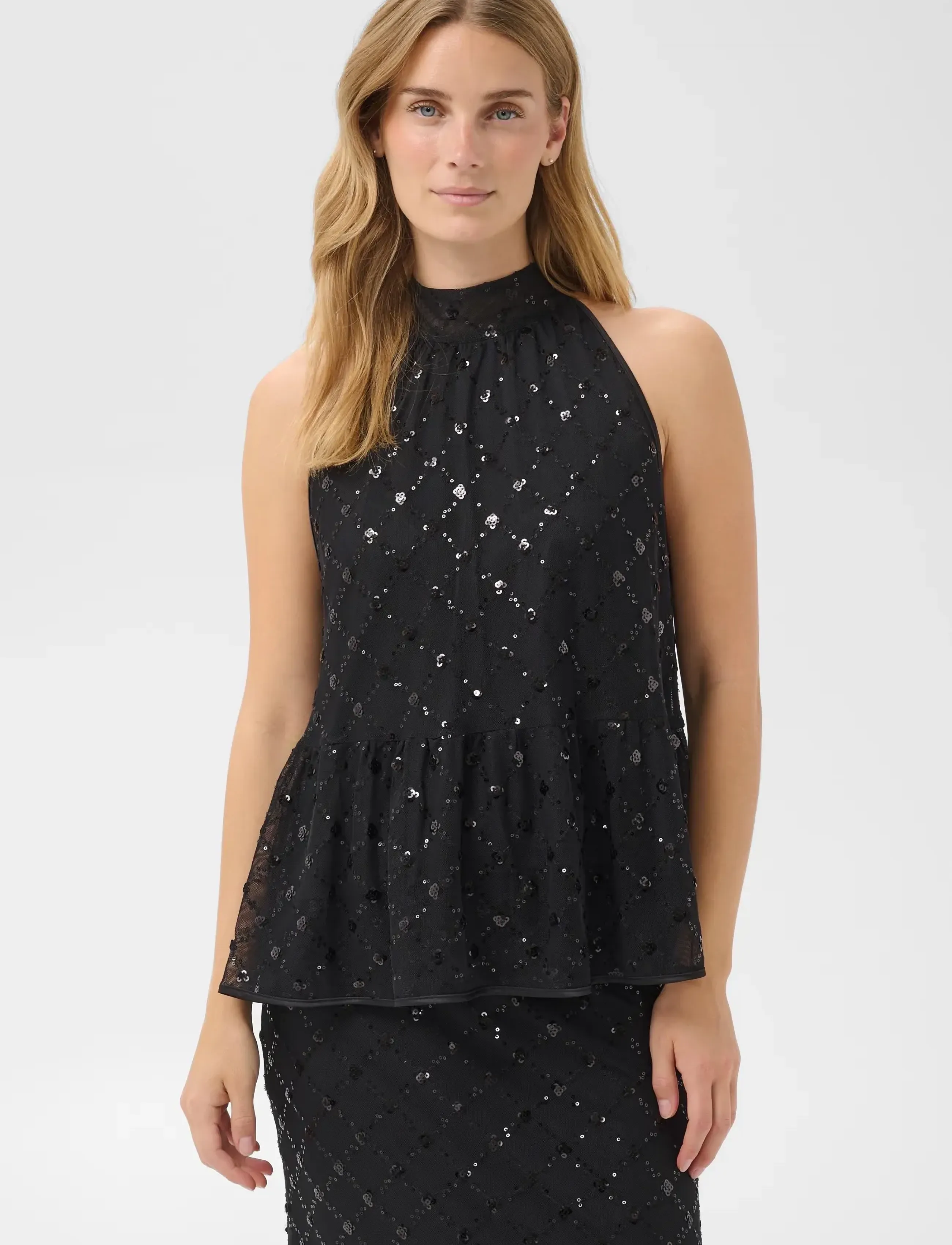 Part Two - DirtsaPW Top - special occasions - black placed sequins - 4