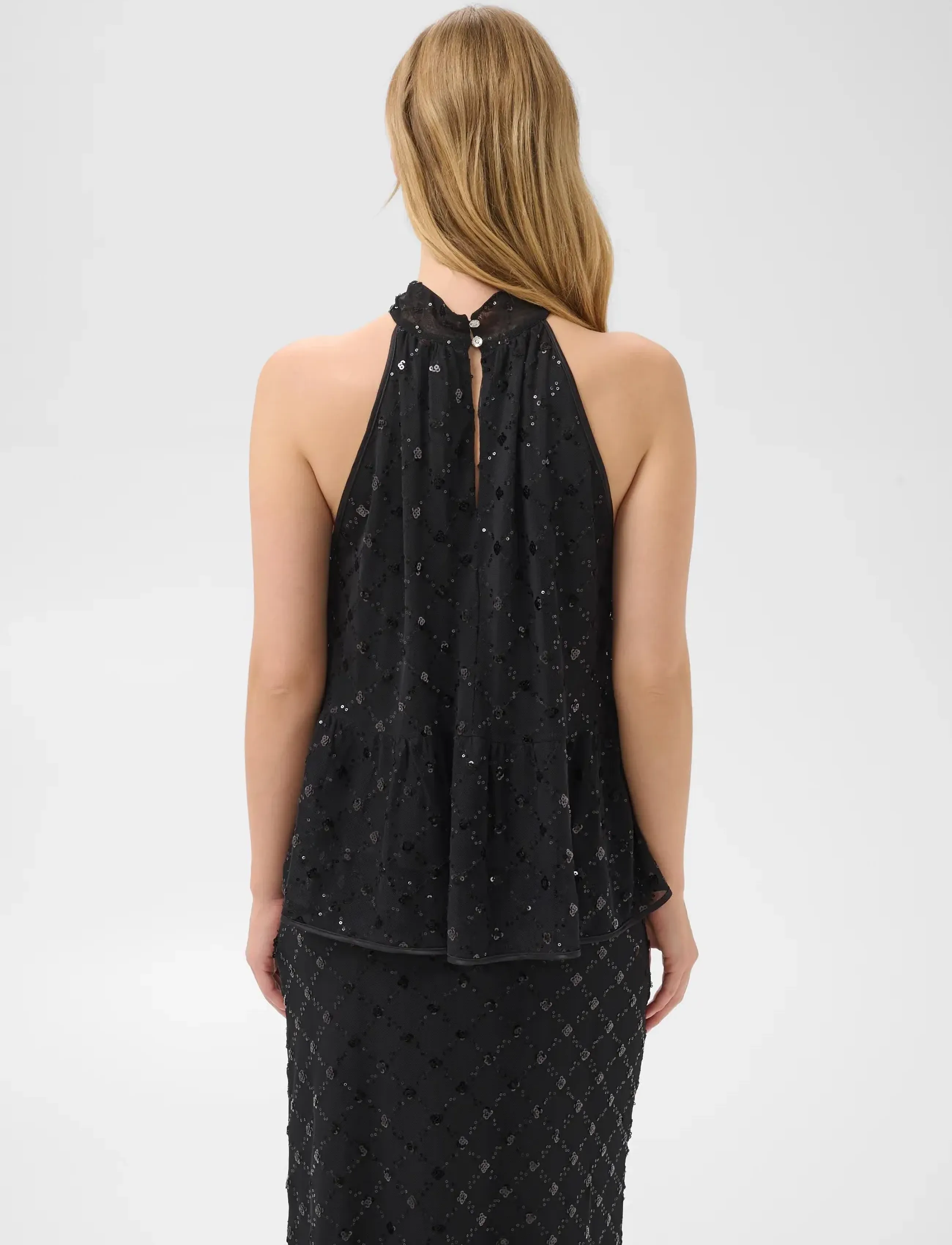 Part Two - DirtsaPW Top - special occasions - black placed sequins - 5