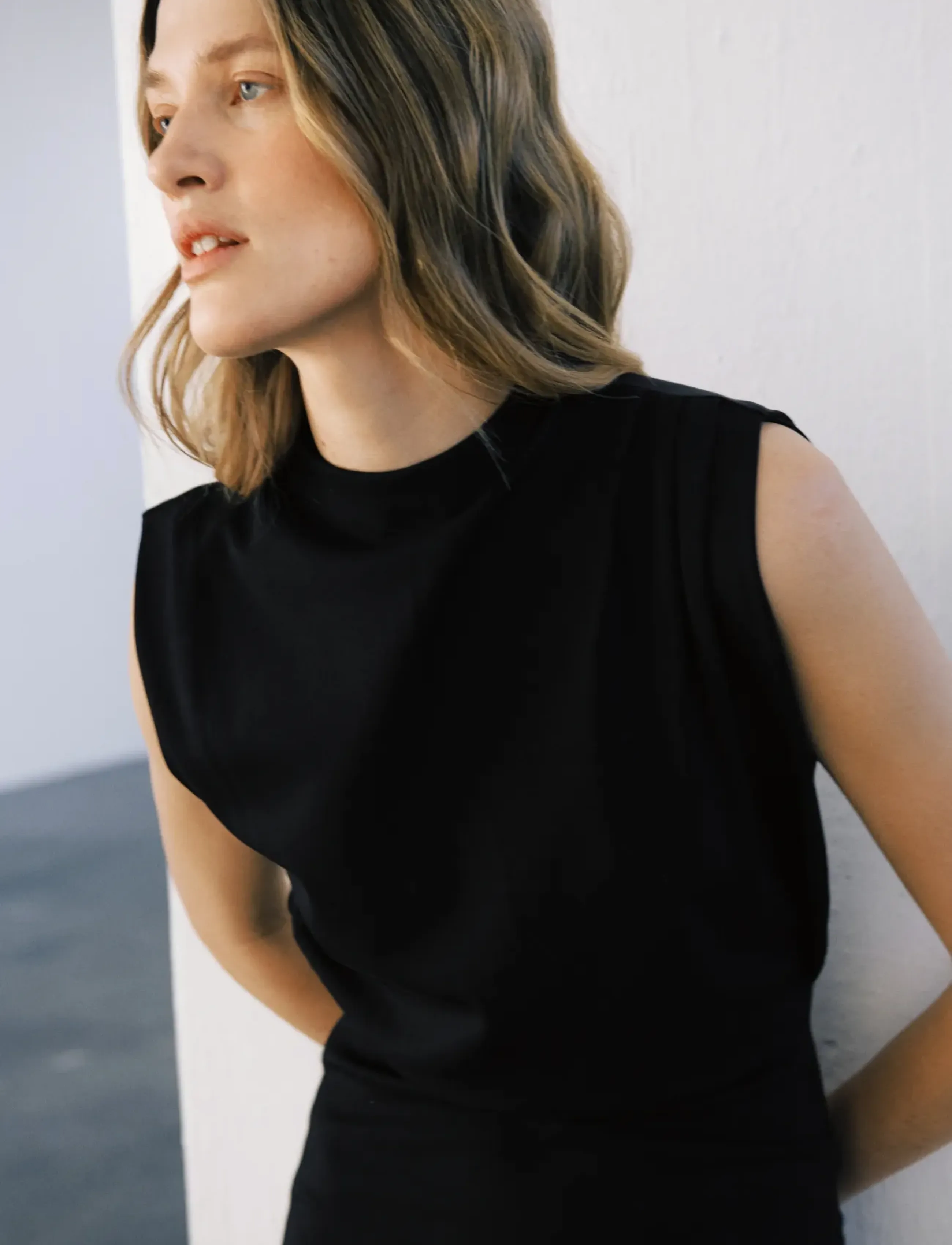 Part Two - DiyePW Dress - midi dresses - black - 3