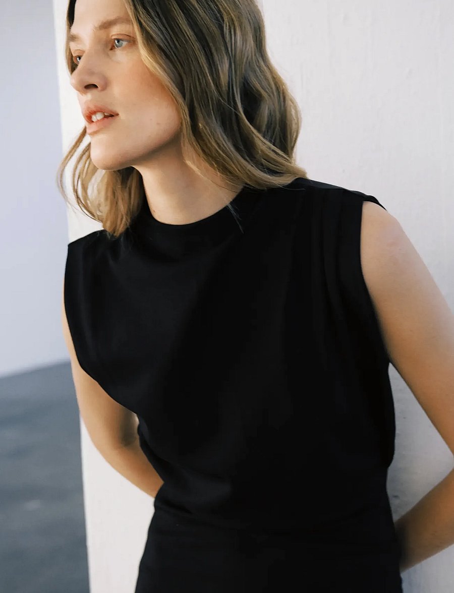 Part Two - DiyePW Dress - midi dresses - black - 3