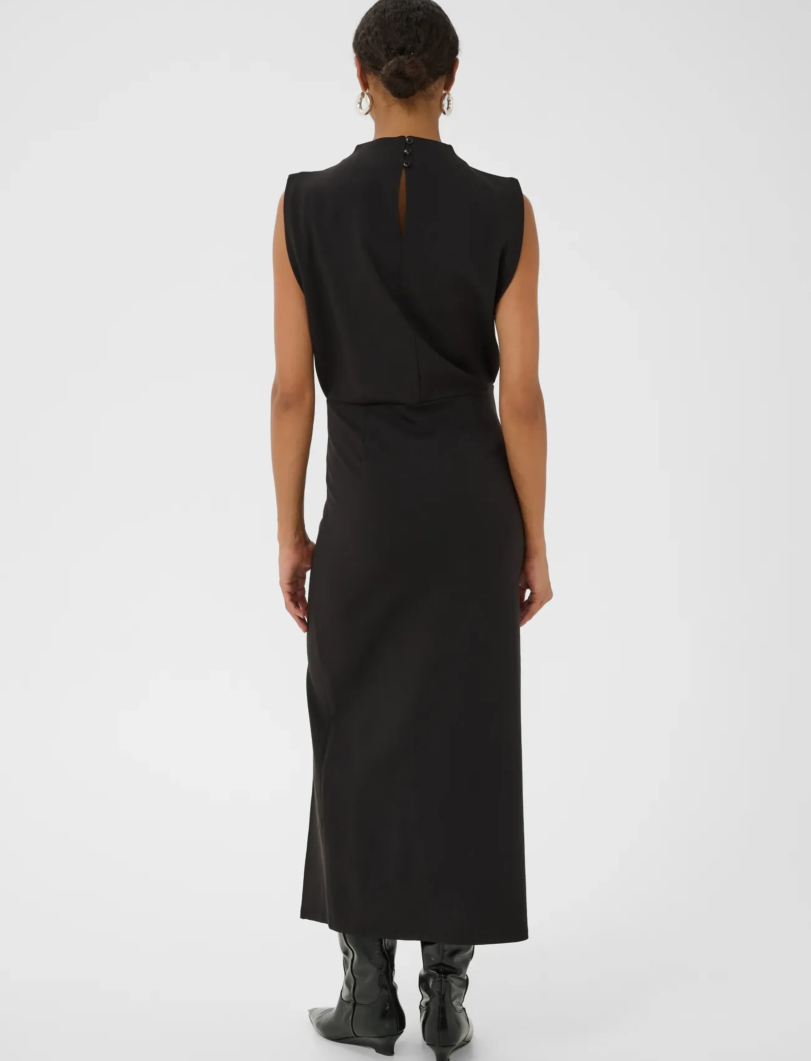 Part Two - DiyePW Dress - midi dresses - black - 4