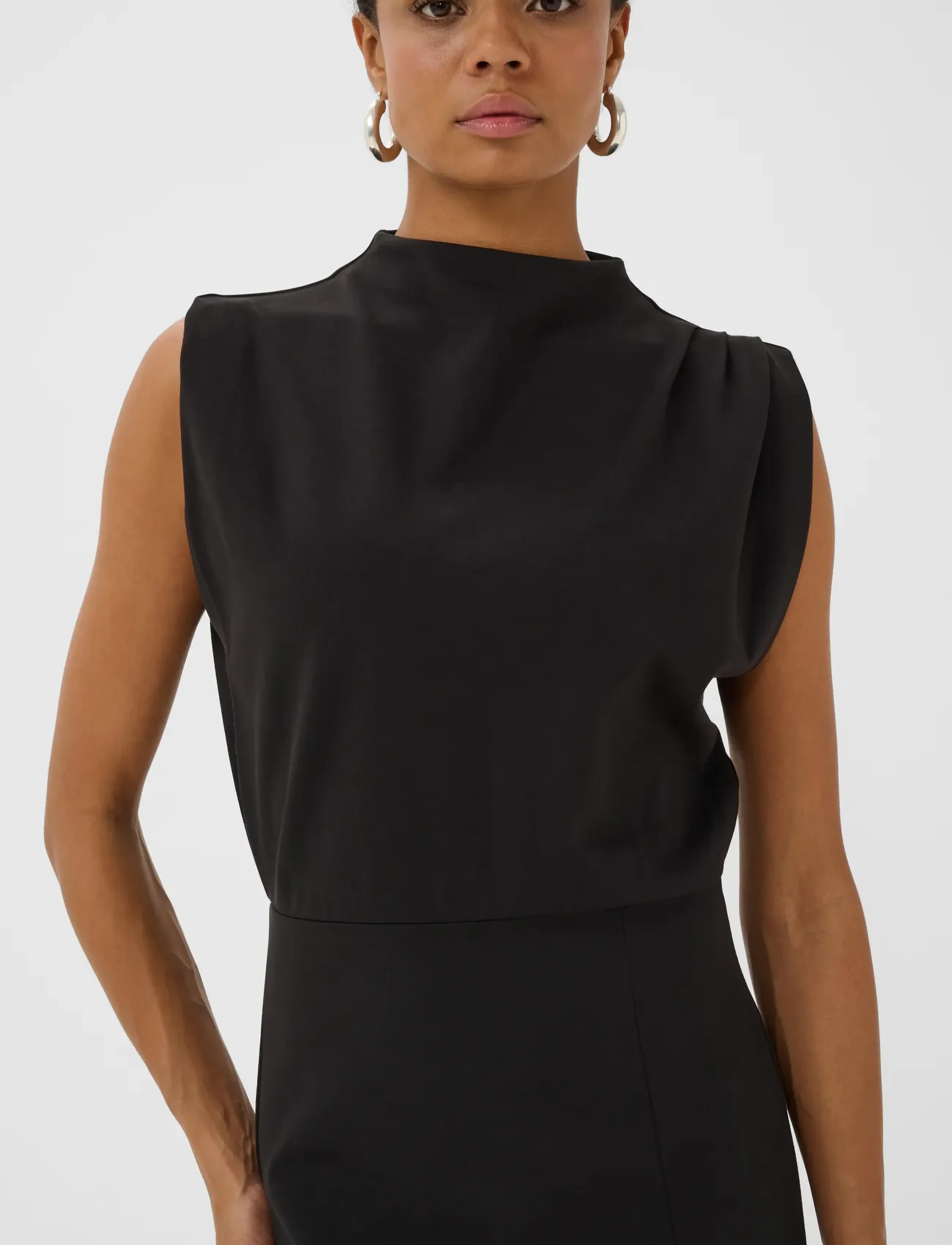 Part Two - DiyePW Dress - midi dresses - black - 5
