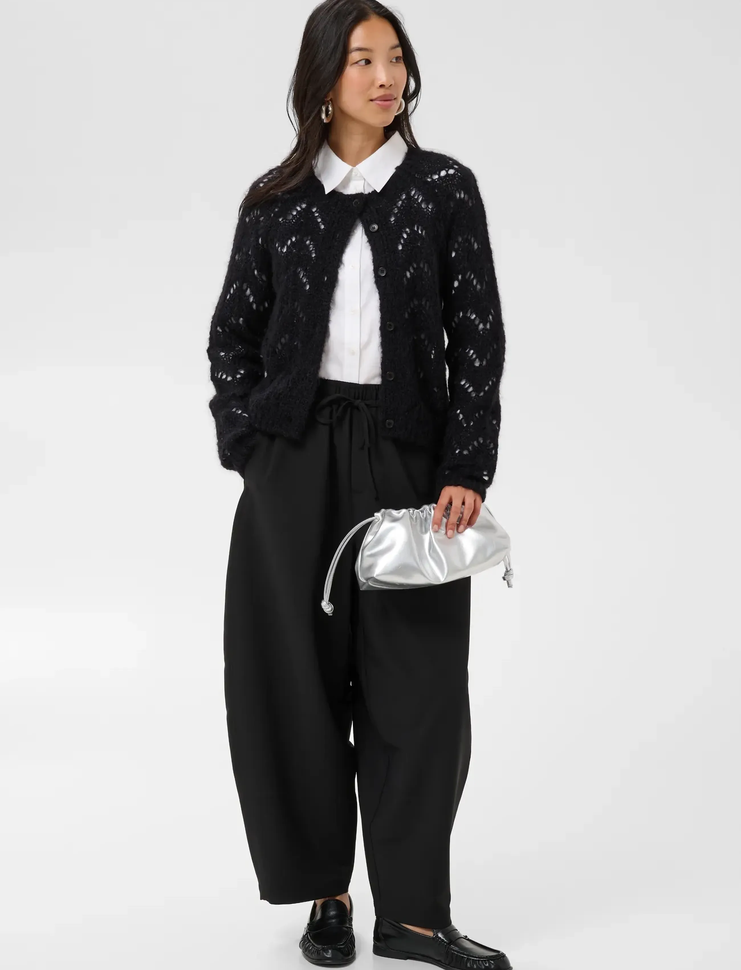 Part Two DinahPW Cardigan - Tøj - BLACK / black