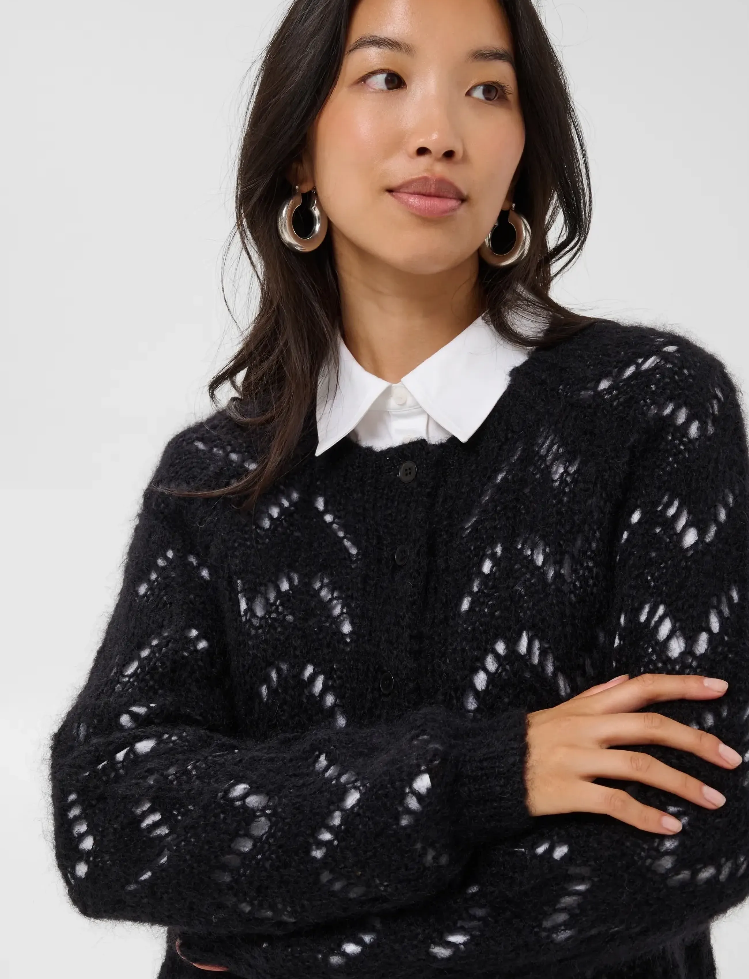 Part Two - DinahPW Cardigan - cardigans - black - 5