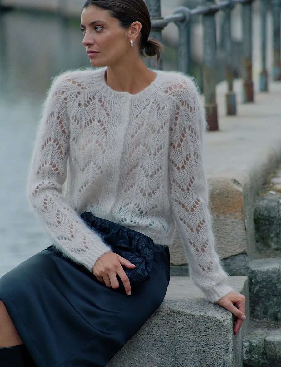 Part Two - DinahPW Cardigan - cardigans - whitecap gray - 0