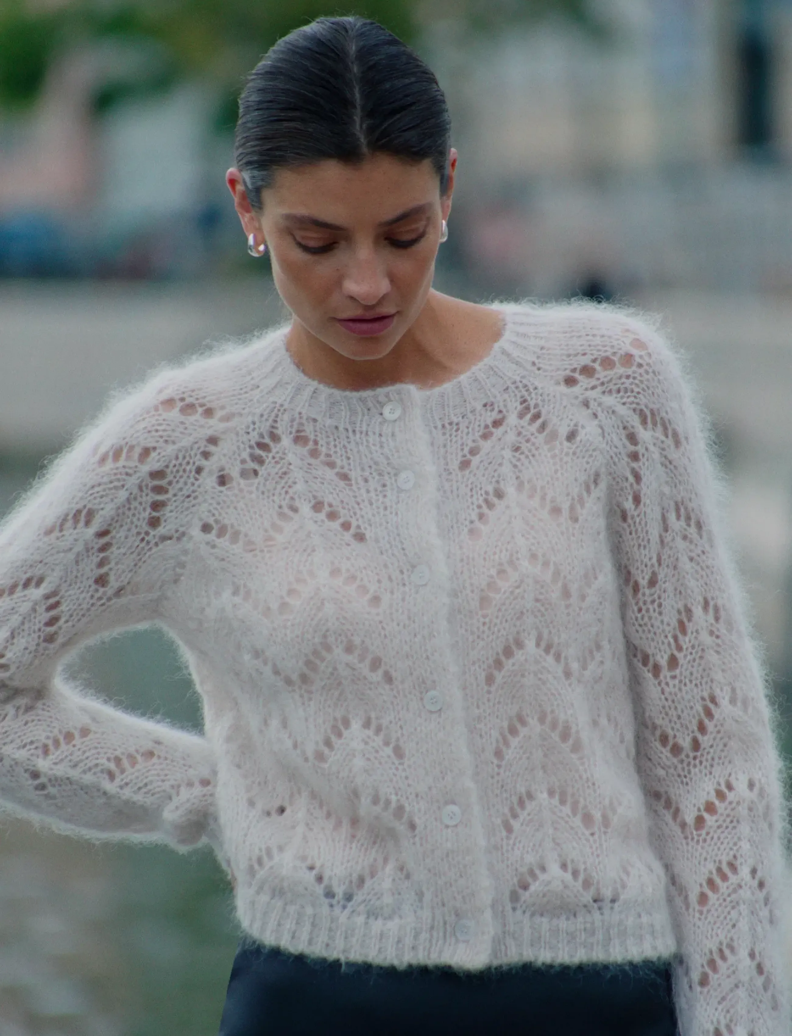 Part Two - DinahPW Cardigan - cardigans - whitecap gray - 3