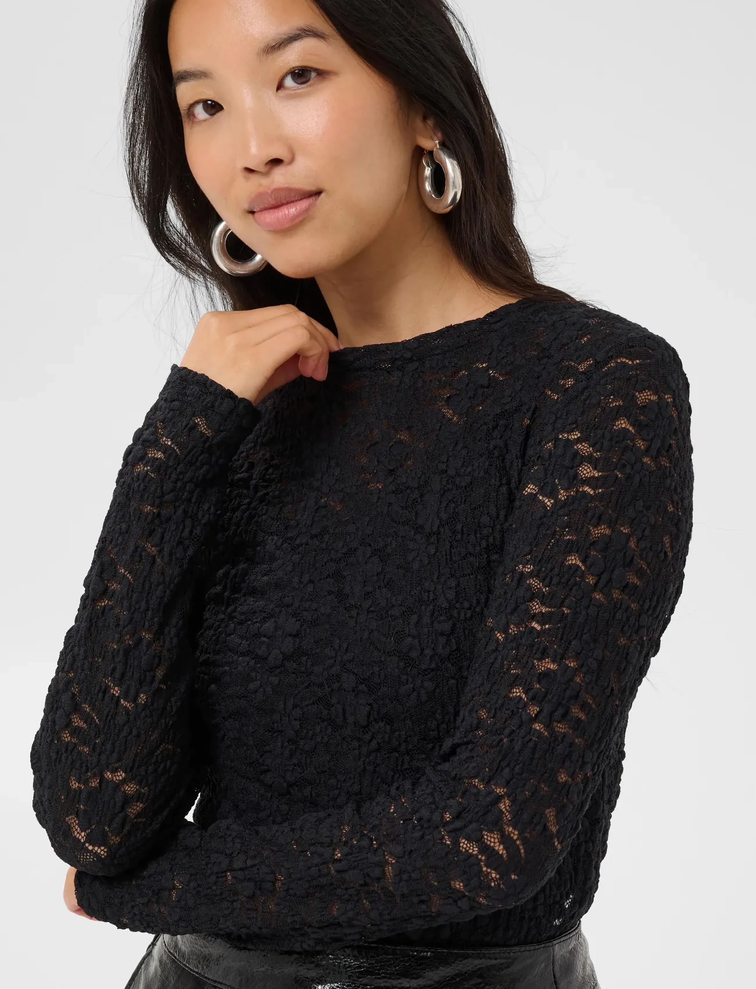Part Two - VenetiaPW Tshirt - long-sleeved tops - black - 5