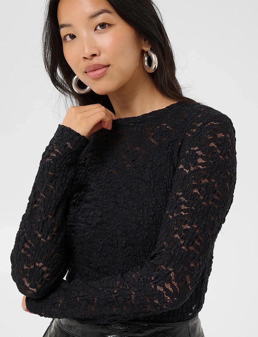 Part Two - VenetiaPW Tshirt - long-sleeved tops - black - 5
