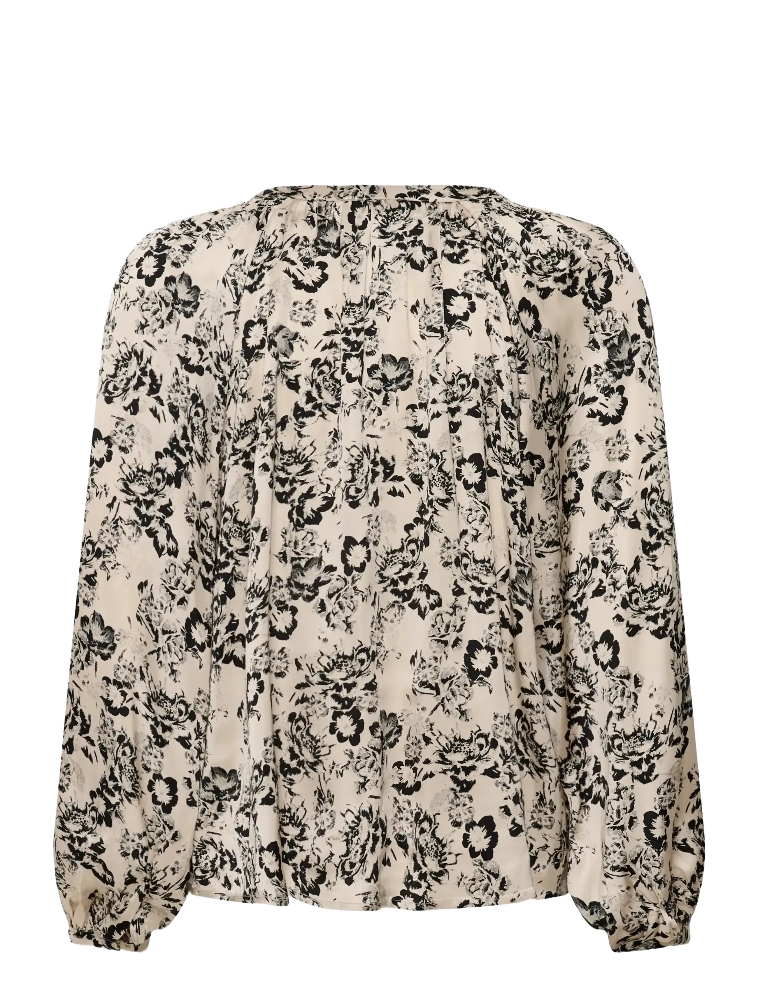Part Two - DoaaPW Blouse - long sleeved blouses - black gradient flower - 2