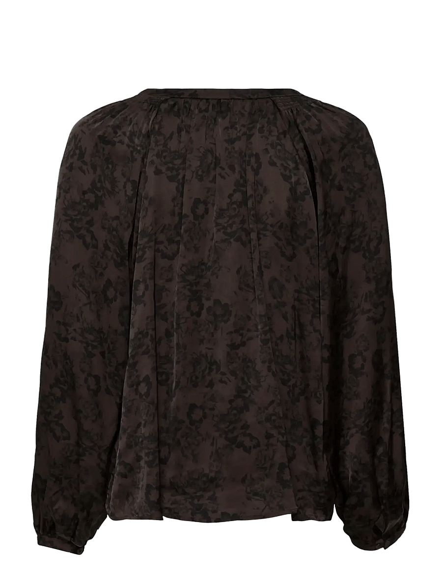 Part Two - DoaaPW Blouse - langærmede bluser - brown gradient flower - 2