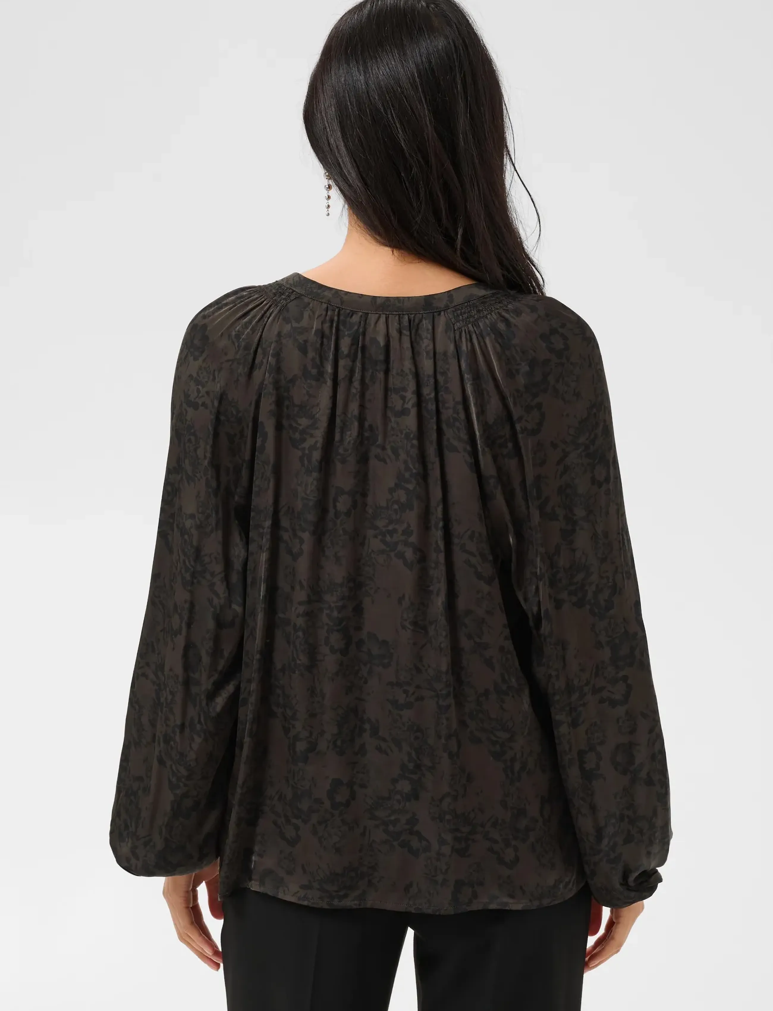 Part Two - DoaaPW Blouse - langærmede bluser - brown gradient flower - 4