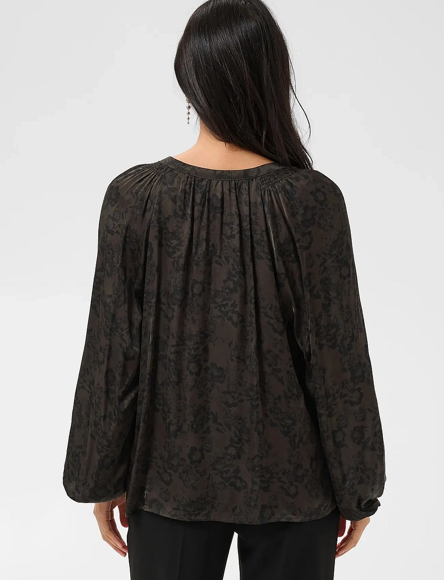Part Two - DoaaPW Blouse - langærmede bluser - brown gradient flower - 4