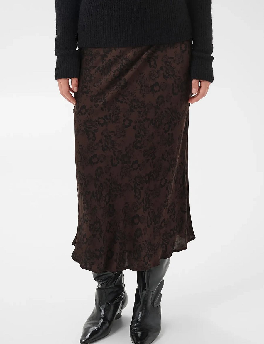 Part Two - CandicePWskirt - midi skirts - brown gradient flower - 0