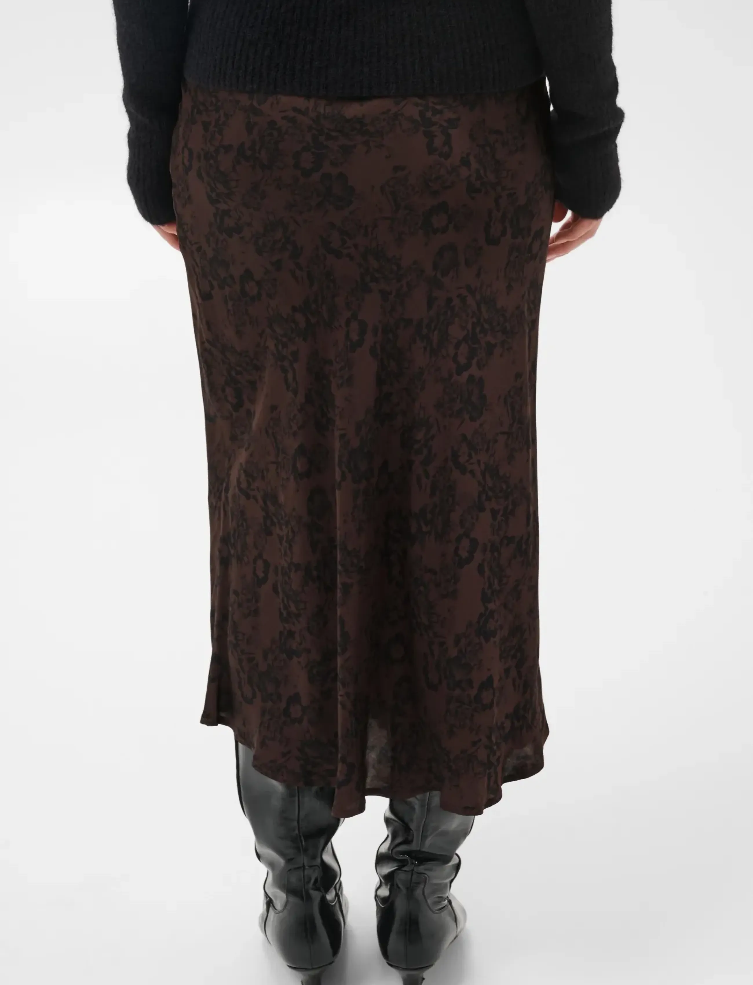 Part Two - CandicePWskirt - midi skirts - brown gradient flower - 4
