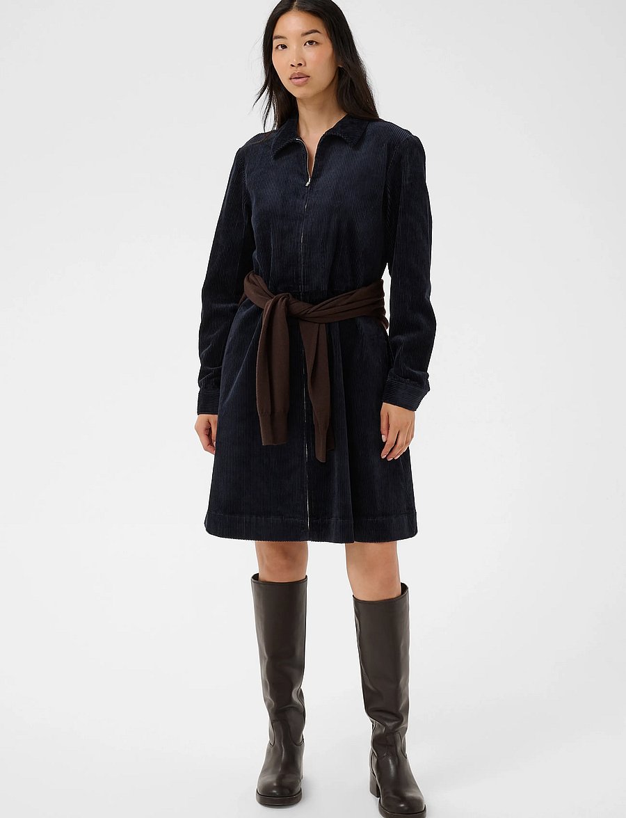 Part Two - EyvoranPW Dress - skjortklänningar - dark navy - 0