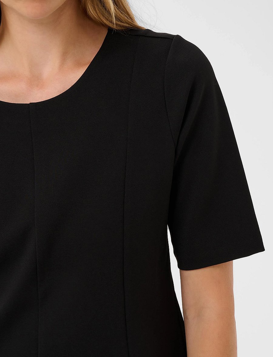 Part Two - CansuPW Peplum blouse - kurzärmelige blusen - black - 4