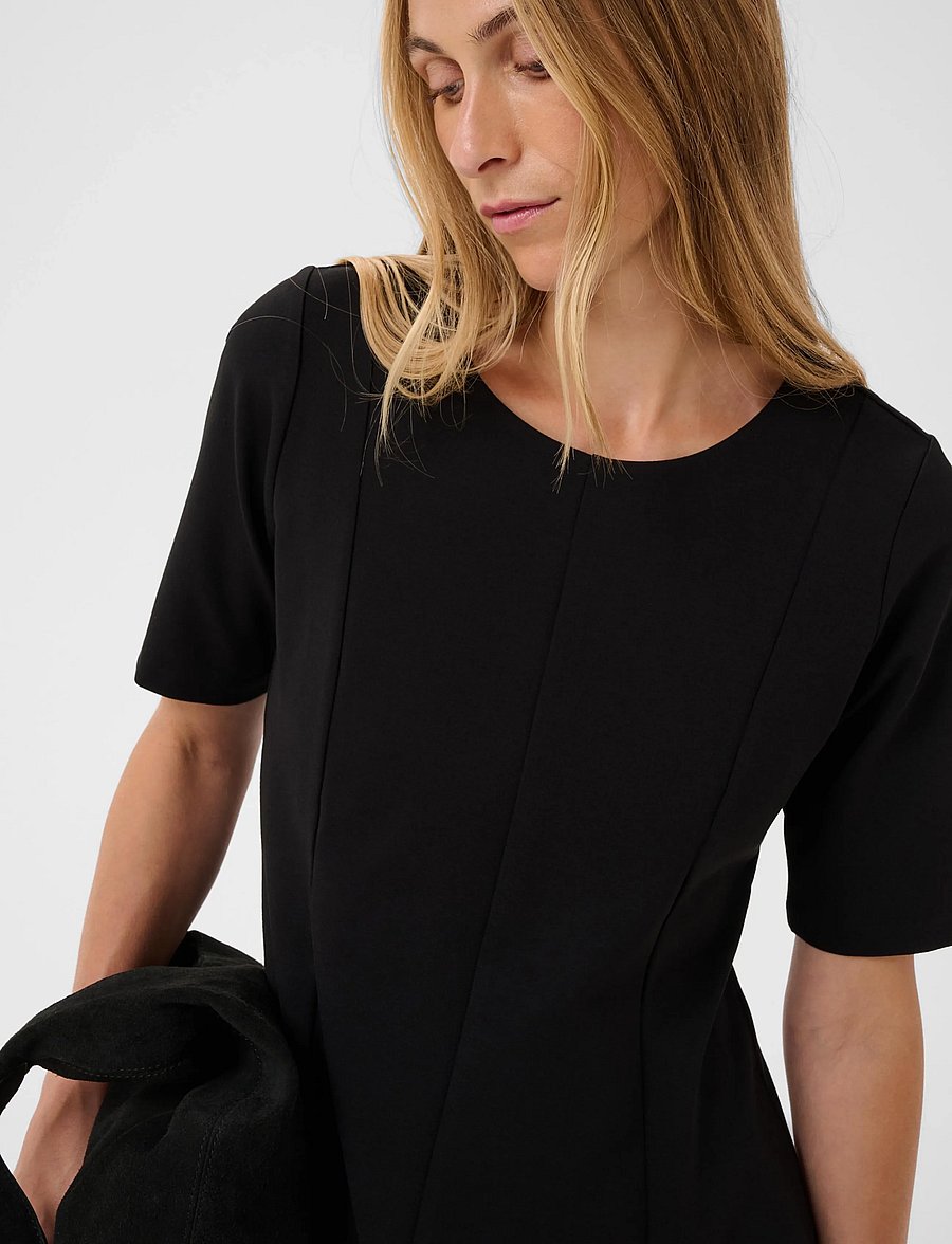 Part Two - CansuPW Peplum blouse - kurzärmelige blusen - black - 5