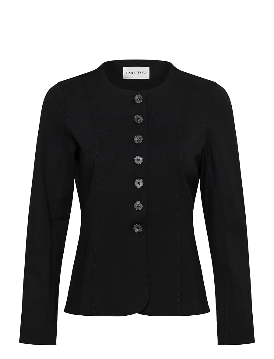 Part Two - CaridadPW Fitted jacket - enkelknäppta kavajer - black - 1