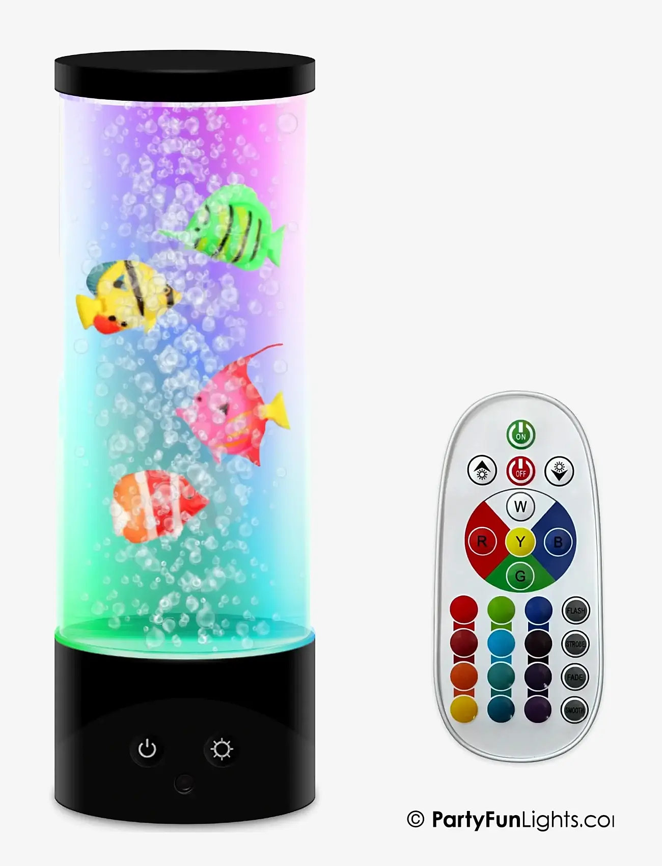 Party Fun Lights - Fish Lamp H: 28cm - bordlamper - black - 0