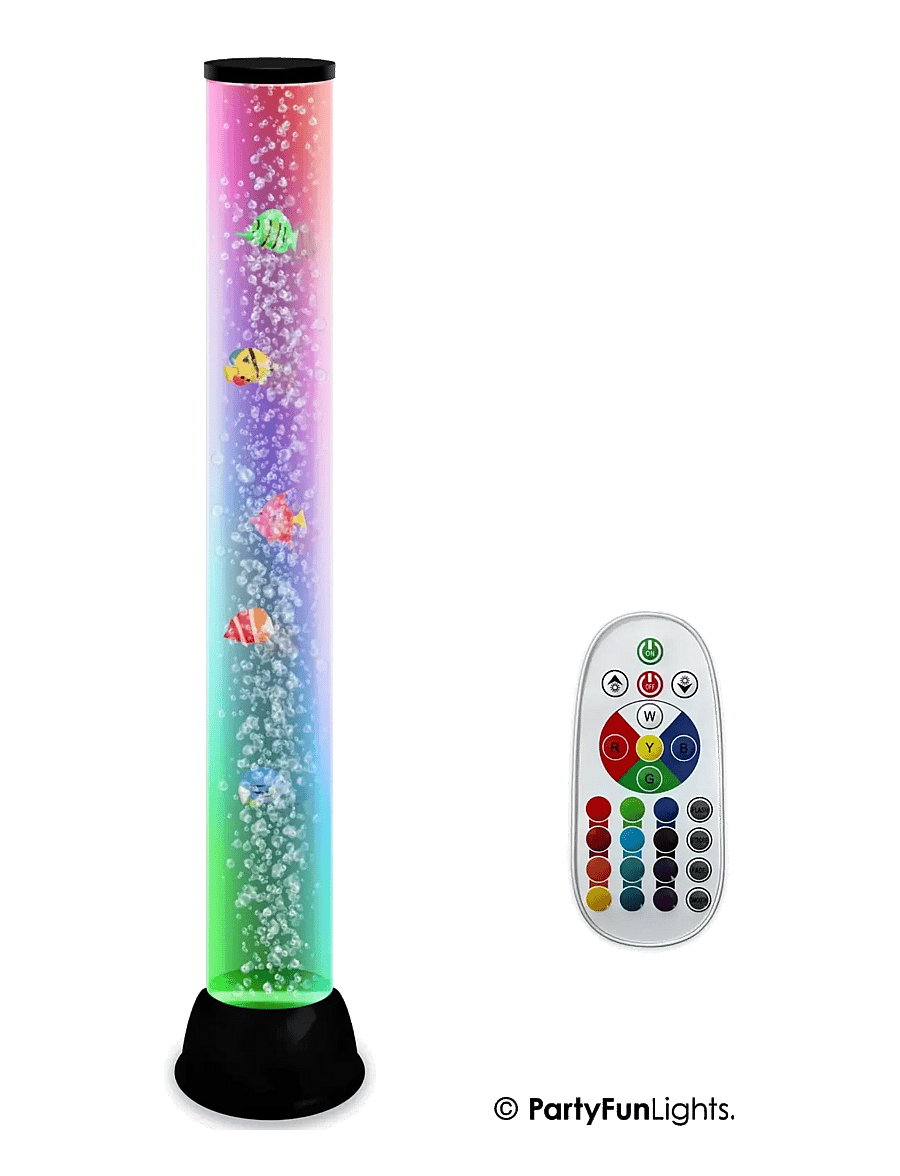 Party Fun Lights - XXL Fish Tube Lamp H: 80cm - borðlampar - black - 0