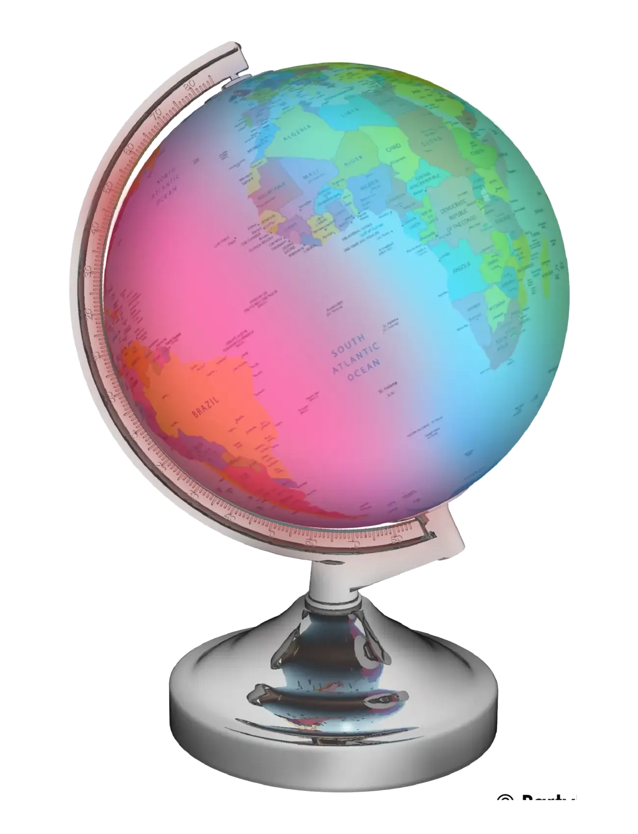 Party Fun Lights Globe Lamp Color Changing 5V, Natlampe, Multi/mønstret, Str: ONE SIZE