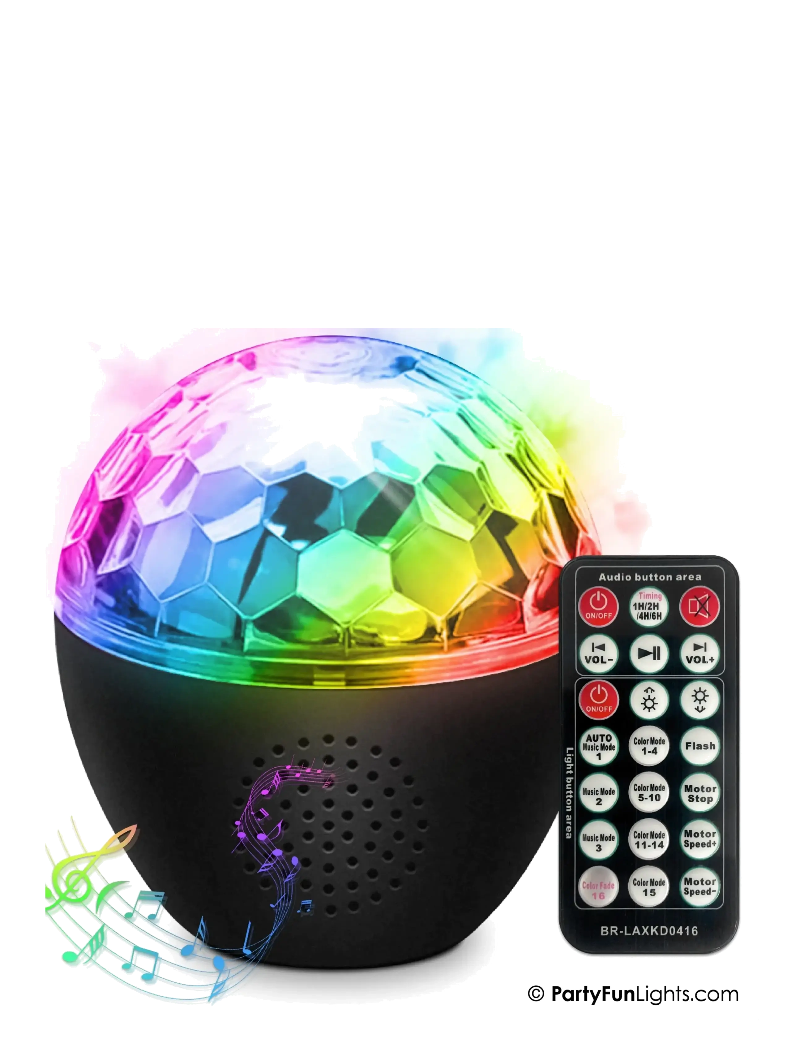 Party Fun Lights Bluetooth Party Speaker - Hemelektronik - BLACK / multi