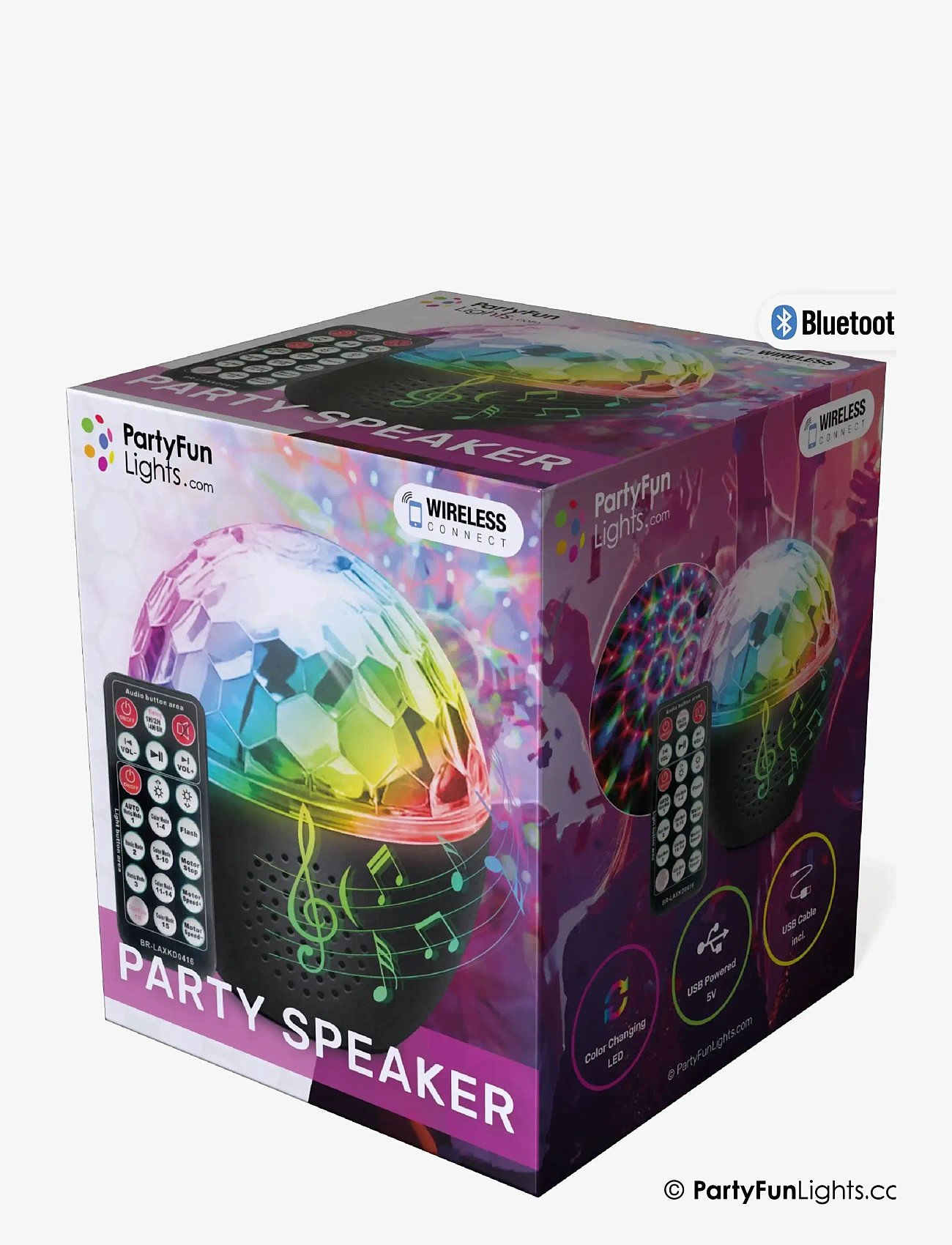Party Fun Lights - Bluetooth Party Speaker - højttalere - black - 2
