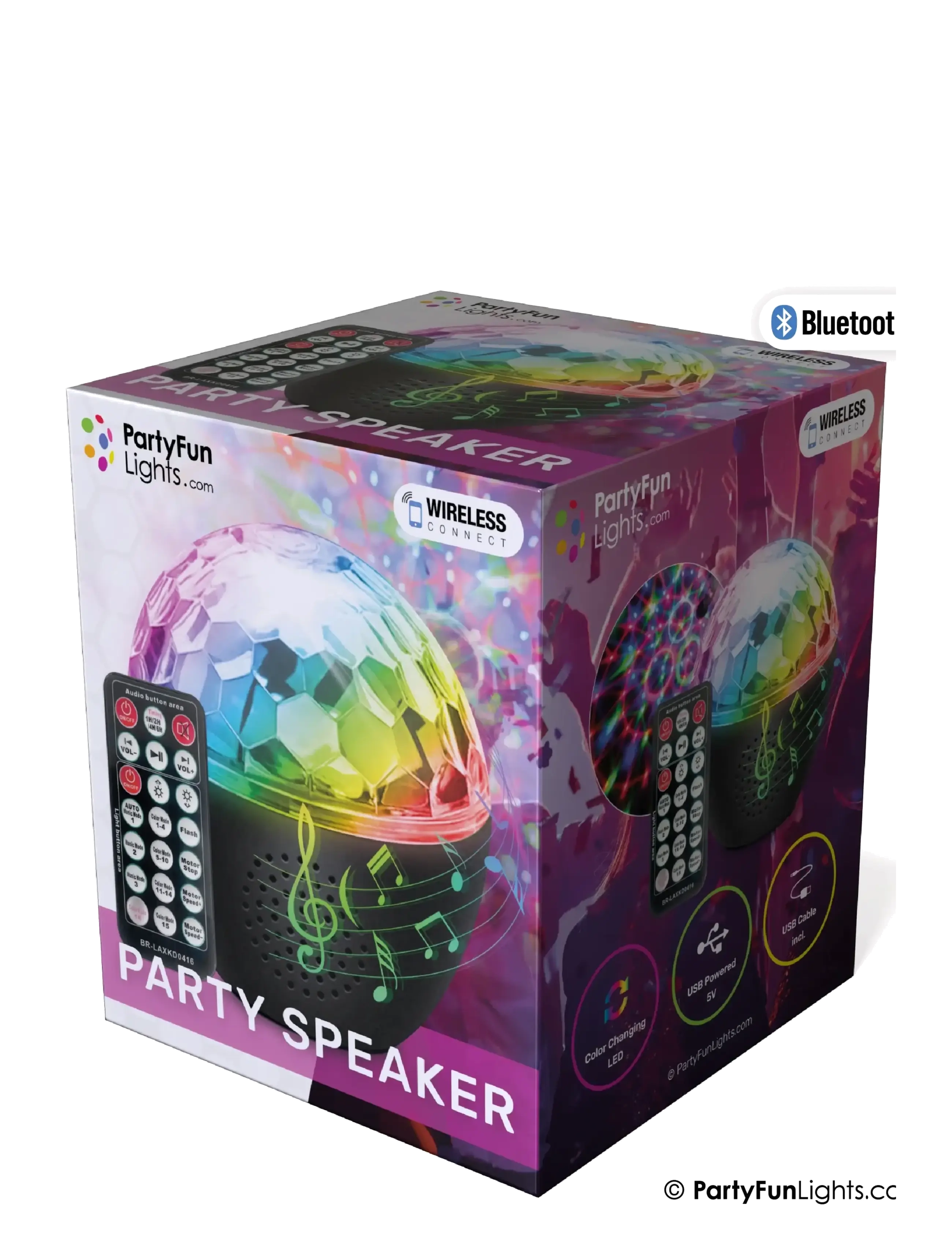 Party Fun Lights - Bluetooth Party Speaker - högtalare - black - 2