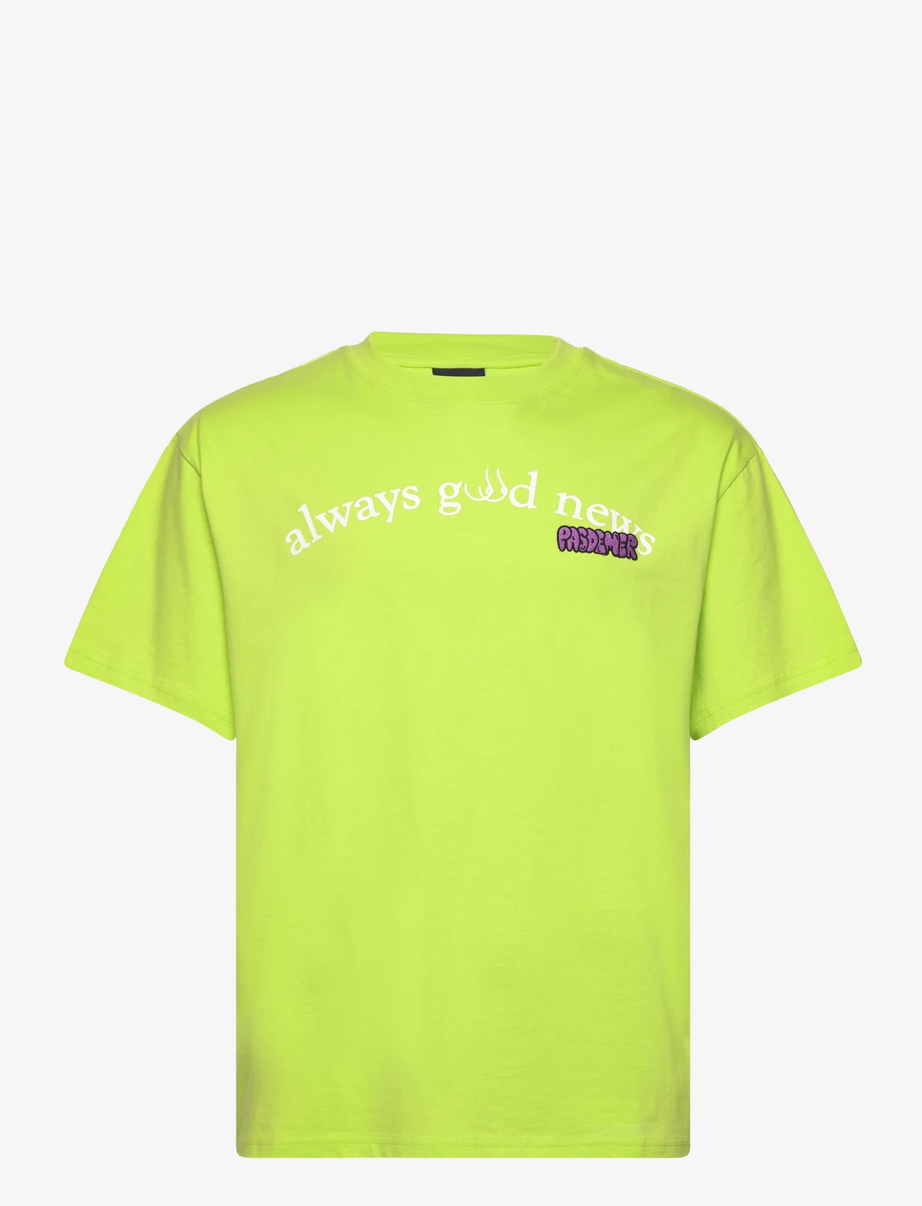 Pas De Mer - GOOD NEWS TEE - marškinėliai trumpomis rankovėmis - acid green - 0